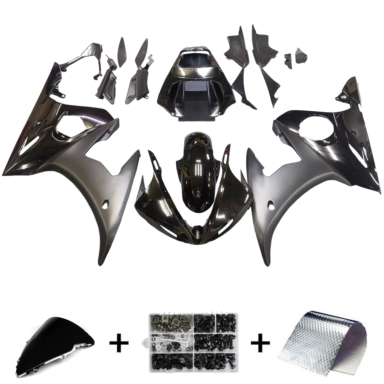 Kit de carénage d'injection de carrosserie pour yamaha yzf 600 R6 2003-2004 R6S 2006-2009