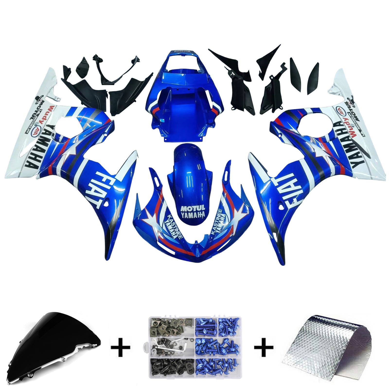 Kit carena iniezione carrozzeria per yamaha yzf 600 R6 2003-2004 R6S 2006-2009