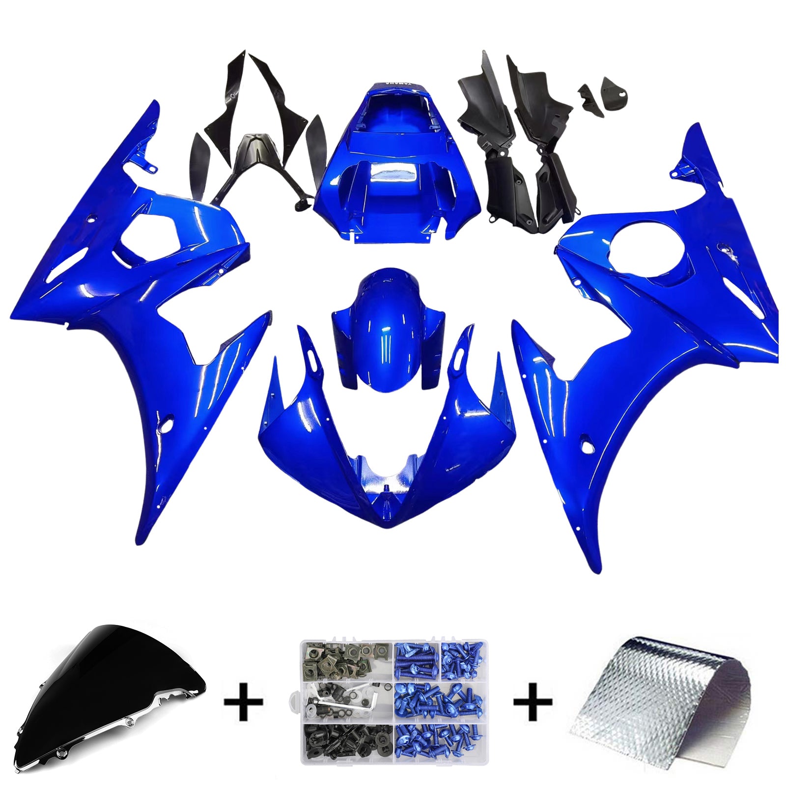 Carrosserie Injectie Kuipset voor Yamaha Yzf 600 R6 2003-2004 R6S 2006-2009