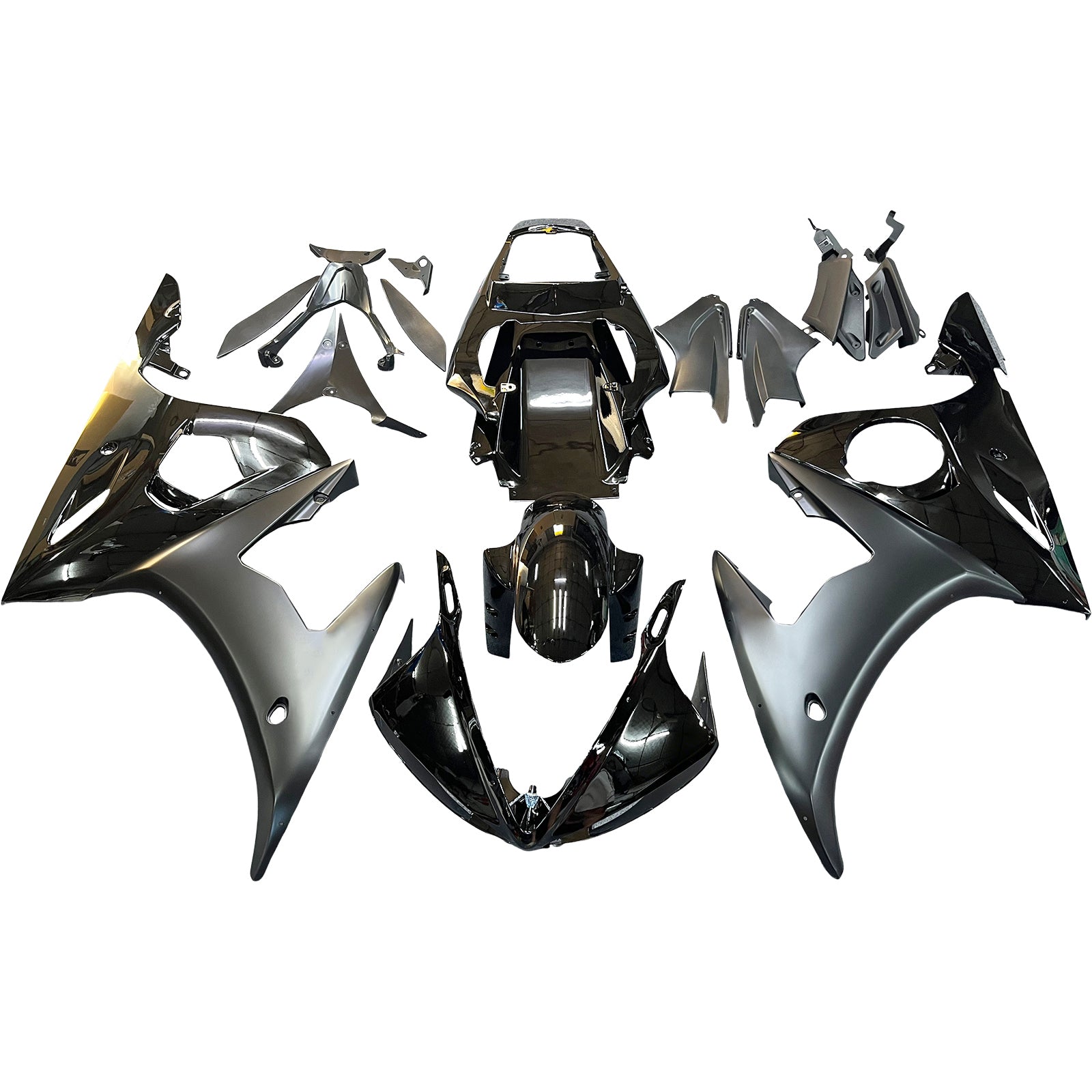Kit de carénage Amotopart pour YAMAHA YZF-R6 YZF R6 2003-2004 Noir Générique