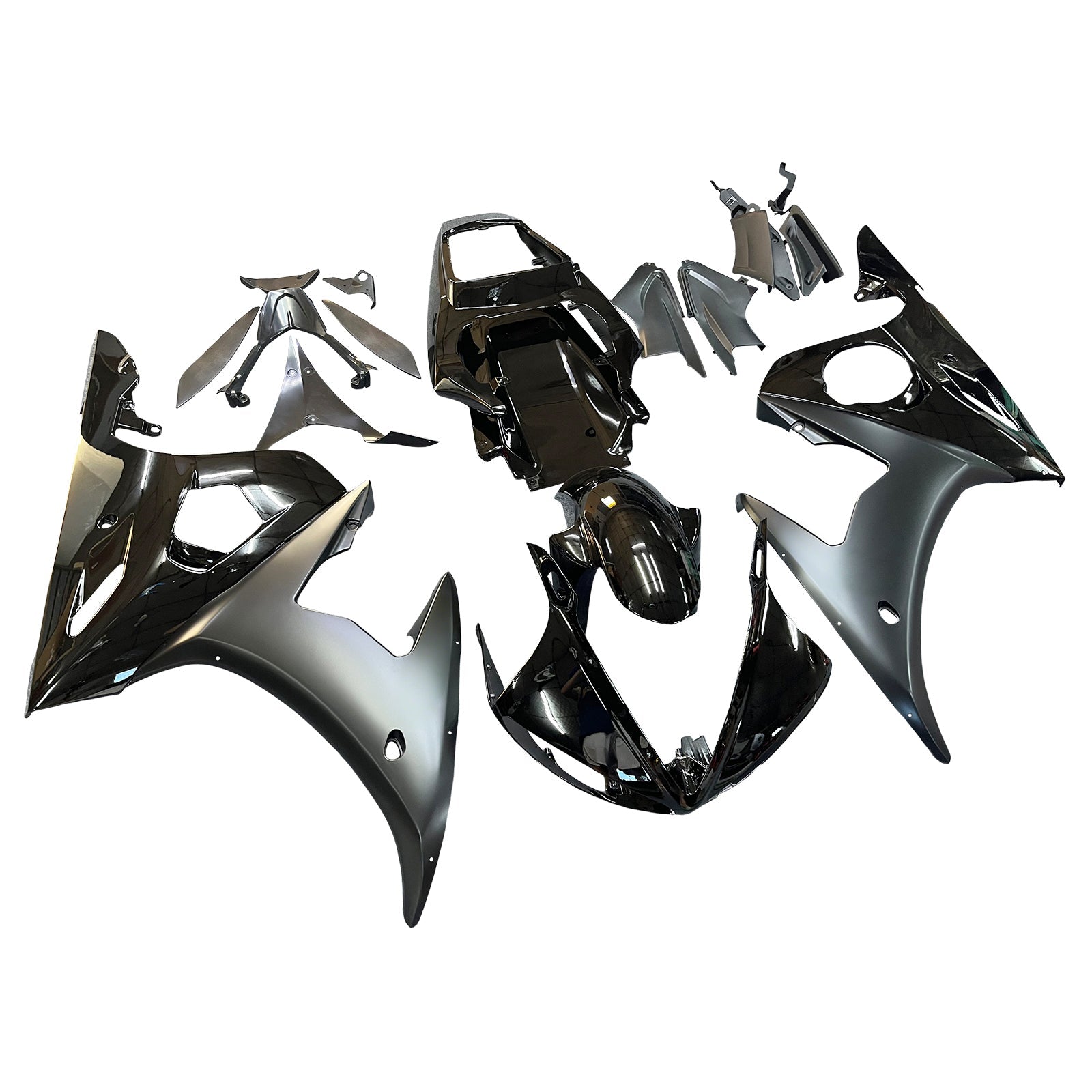 Kit de carénage Amotopart pour YAMAHA YZF-R6 YZF R6 2003-2004 Noir Générique