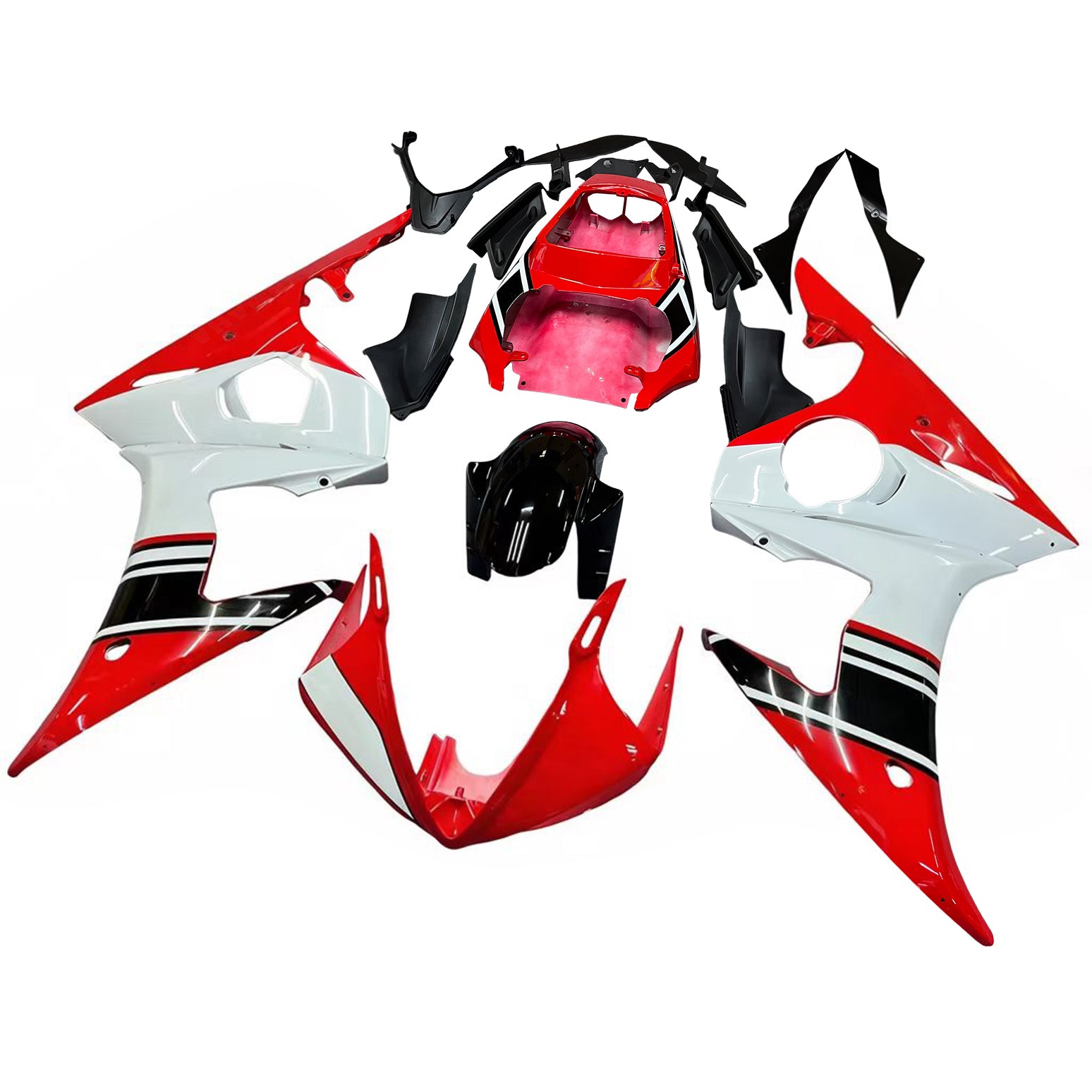 Amotopart Yamaha YZF 600 R6 2003-2004 R6S 2006-2009 päällirakenteen suojasarja