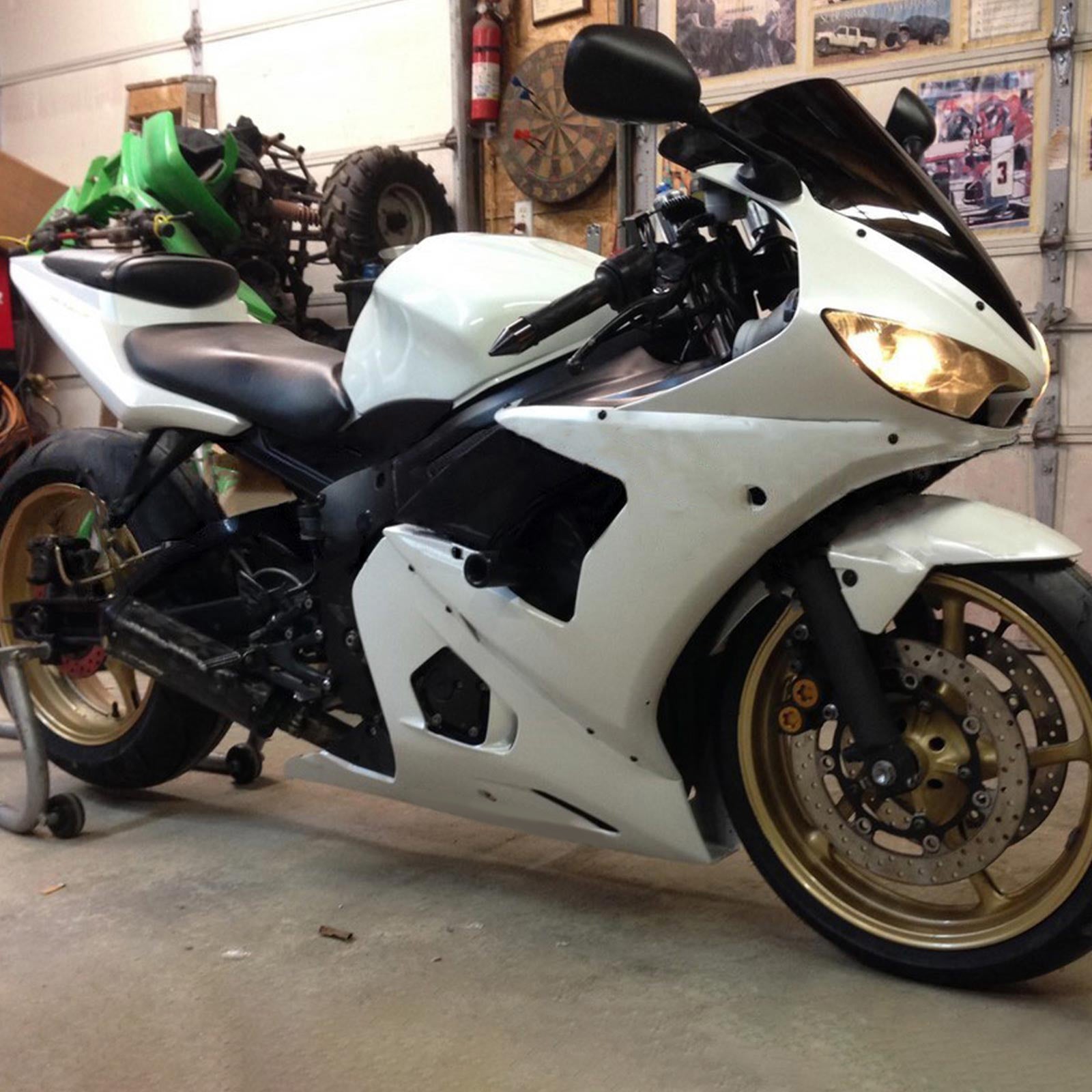 Kit de carénage Amotopart pour Yamaha YZF 600 R6 2003-2004 R6S 2006-2009