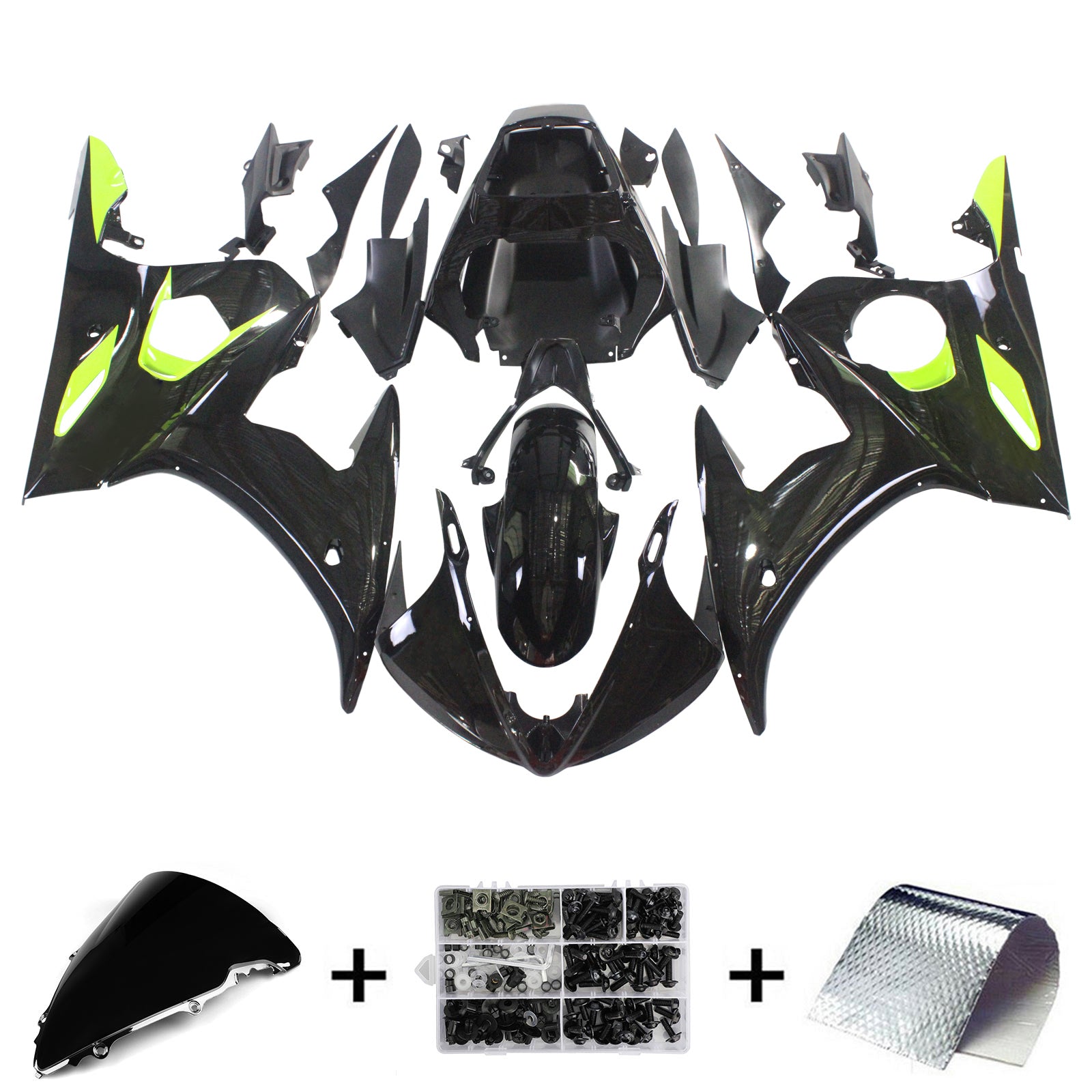 Amotopart Sealing Kit za Yamaha YZF 600 R6 2003-2004 Generic