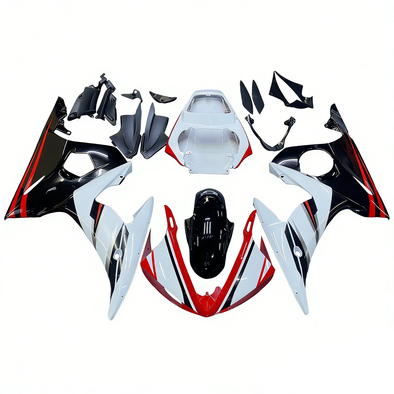 Kit de carénage Amotopart pour Yamaha YZF 600 R6 2003-2004 R6S 2006-2009