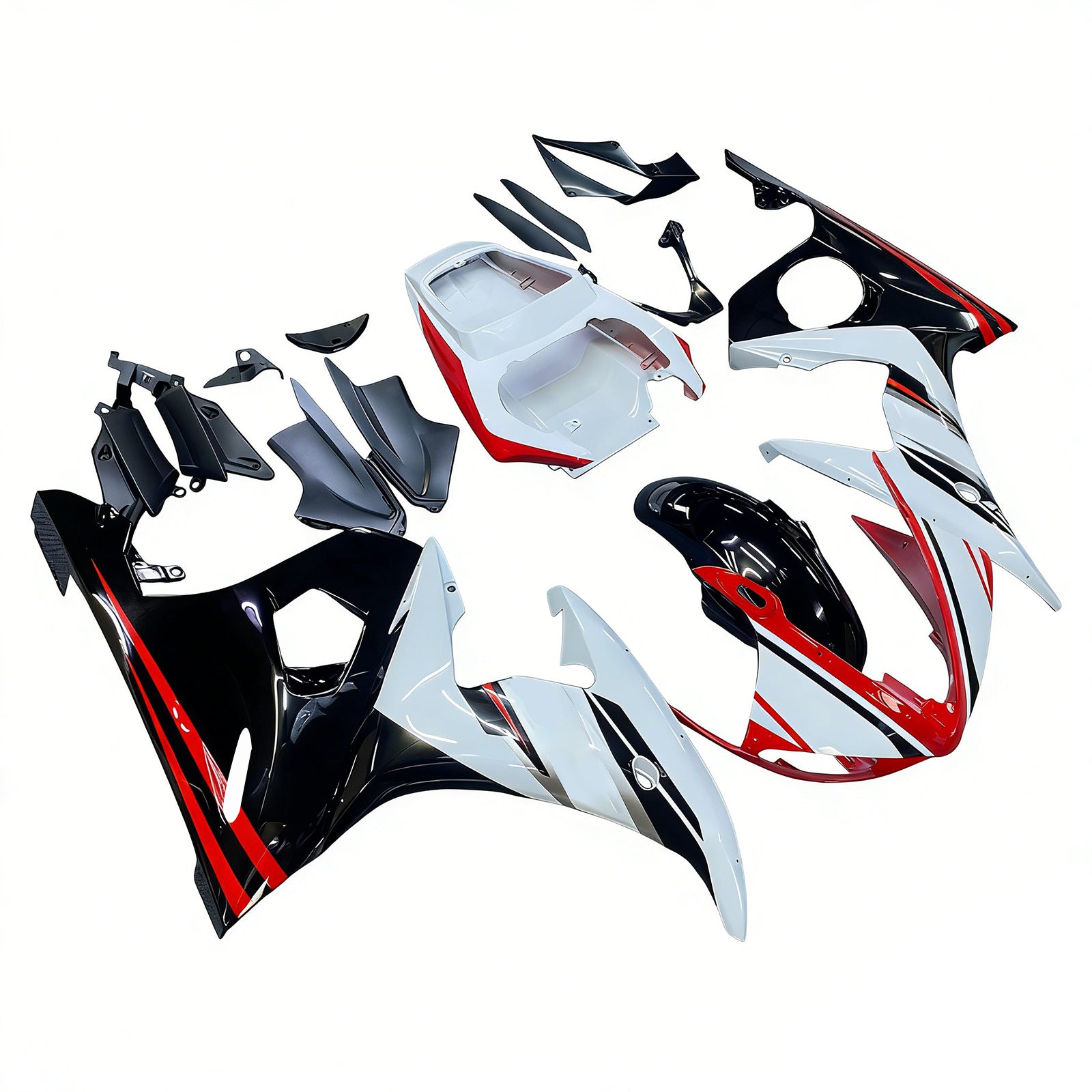 Kit de carénage Amotopart pour Yamaha YZF 600 R6 2003-2004 R6S 2006-2009