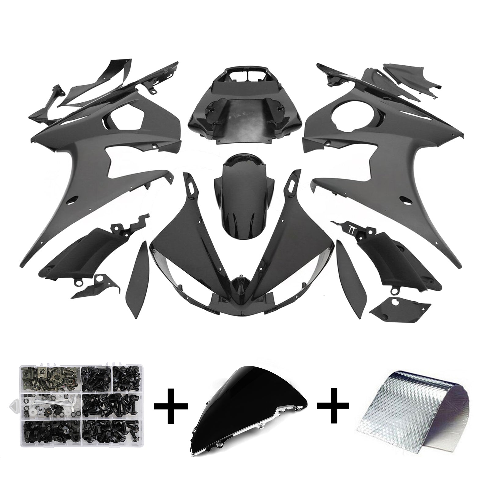 Kit de carénage Amotopart pour YAMAHA YZF R6 2005 générique