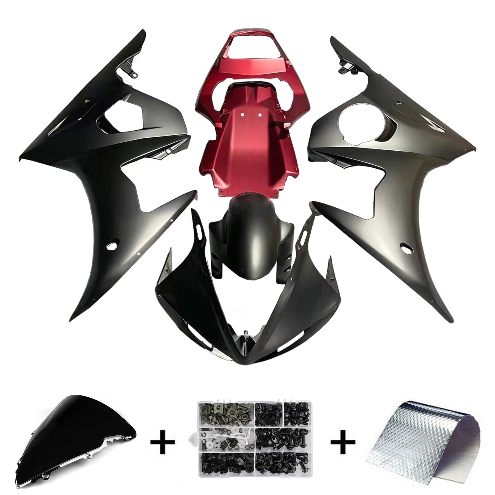 Kit de carénage Amotopart pour Yamaha YZF 600 R6 2005 générique