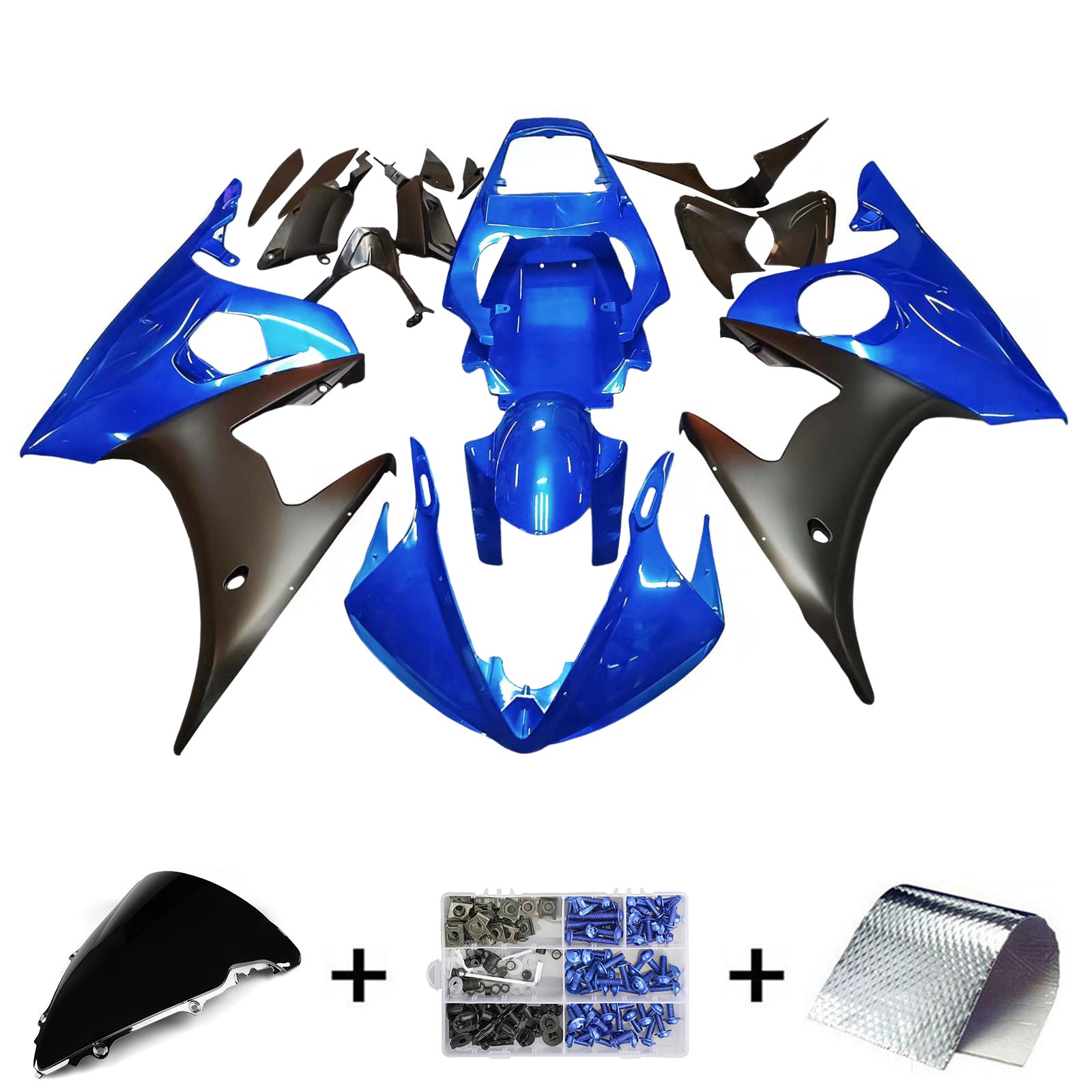 Kit de carénage Amotopart pour Yamaha YZF 600 R6 2005 générique