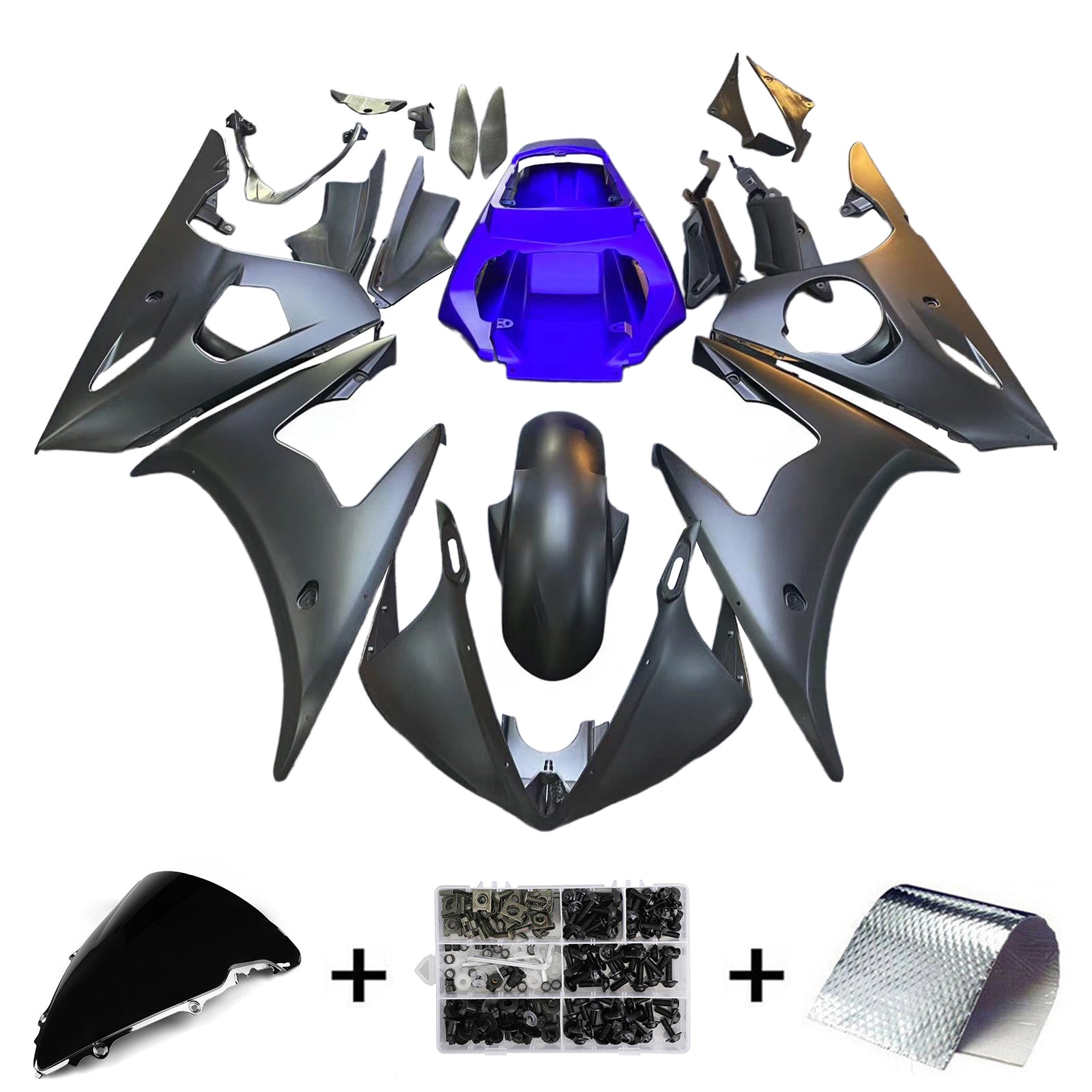 Kit carenado Amotopart para Yamaha YZF 600 R6 2005 generico