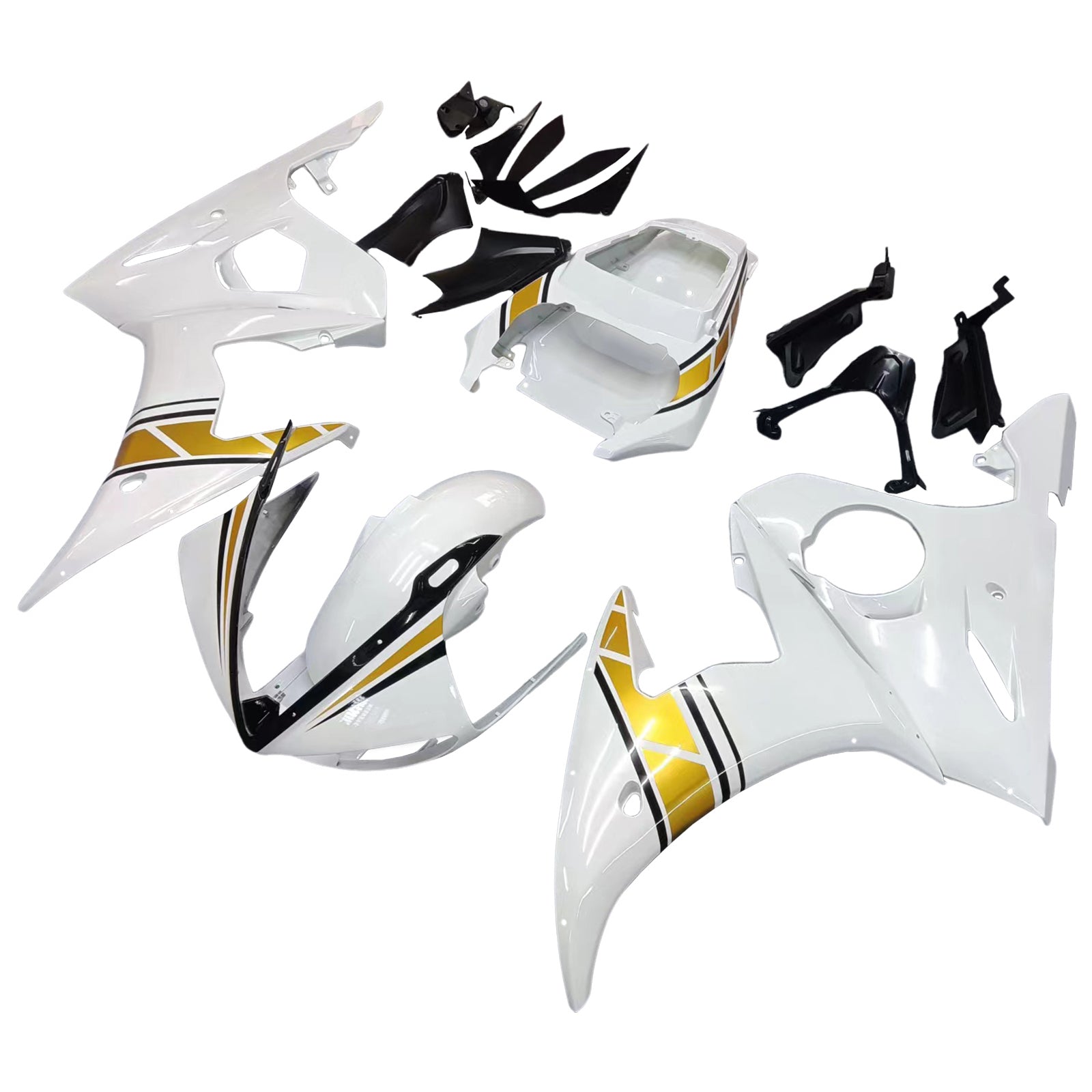 Kit de carénage Amotopart pour Yamaha YZF 600 R6 2005 générique