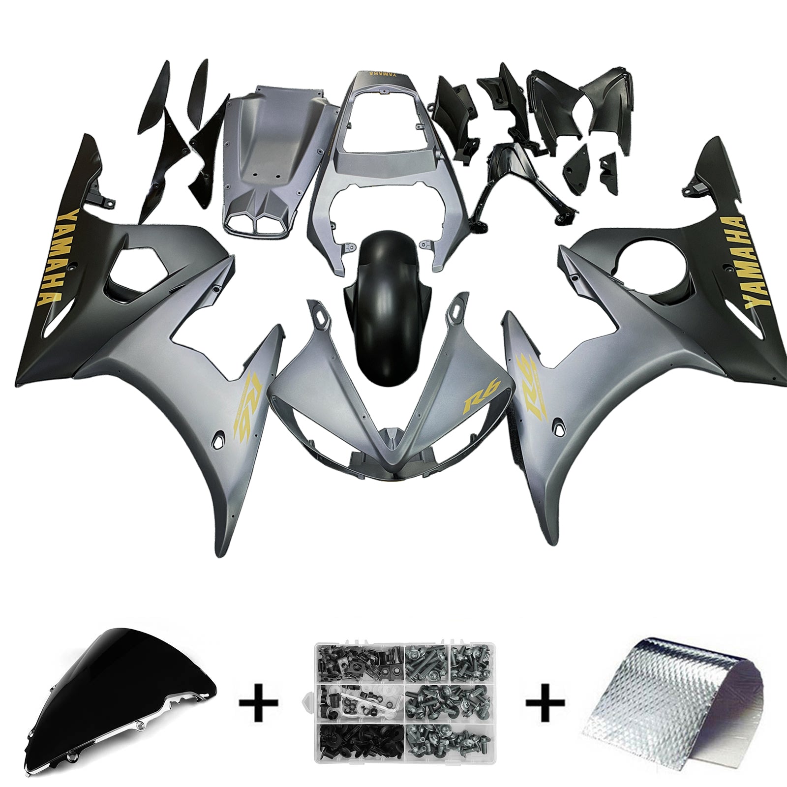 Kit de carénage Amotopart pour Yamaha YZF 600 R6 2005 générique