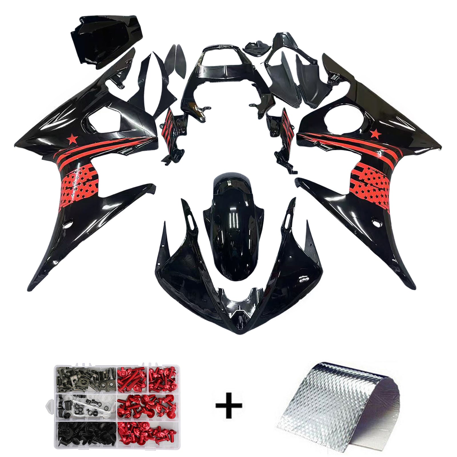 Kit de carénage Amotopart pour Yamaha YZF 600 R6 2005 générique