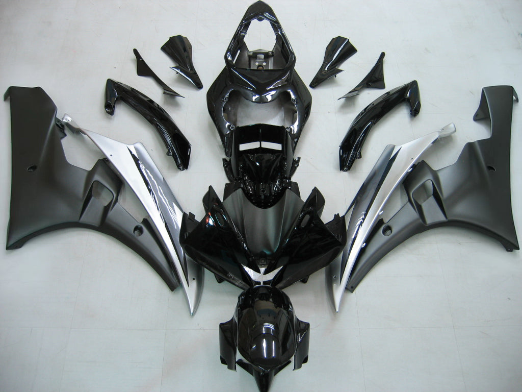 Owiewki Amotopart 2006-2007 Yamaha YZF-R6 Czarno-białe R6 Generic