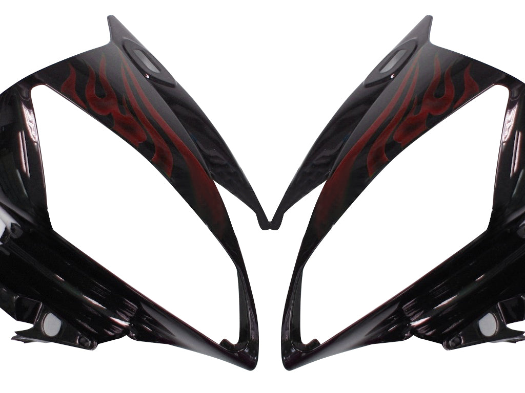 Ranges Amotopart 2006-2007 Yamaha YZF-R6 Črni in rdeči plamen R6 generic