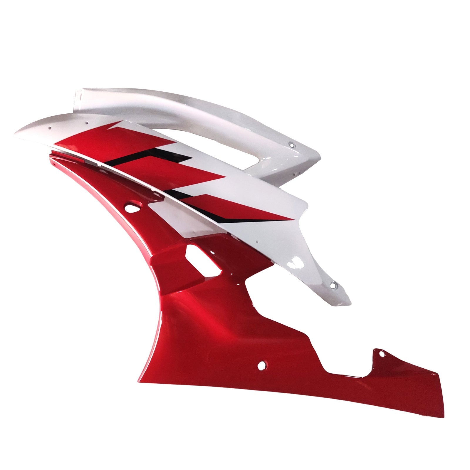 Amotopart Kit de carénage pour Yamaha YZF R6 YZF-R6 2006-2007 Rouge Blanc Générique