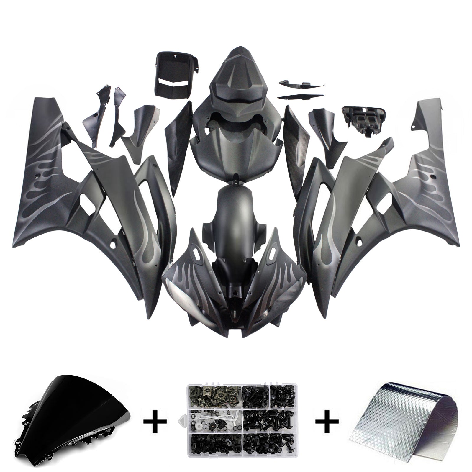Kit de carénage Amotopart pour Yamaha YZF 600 R6 2006-2007 générique