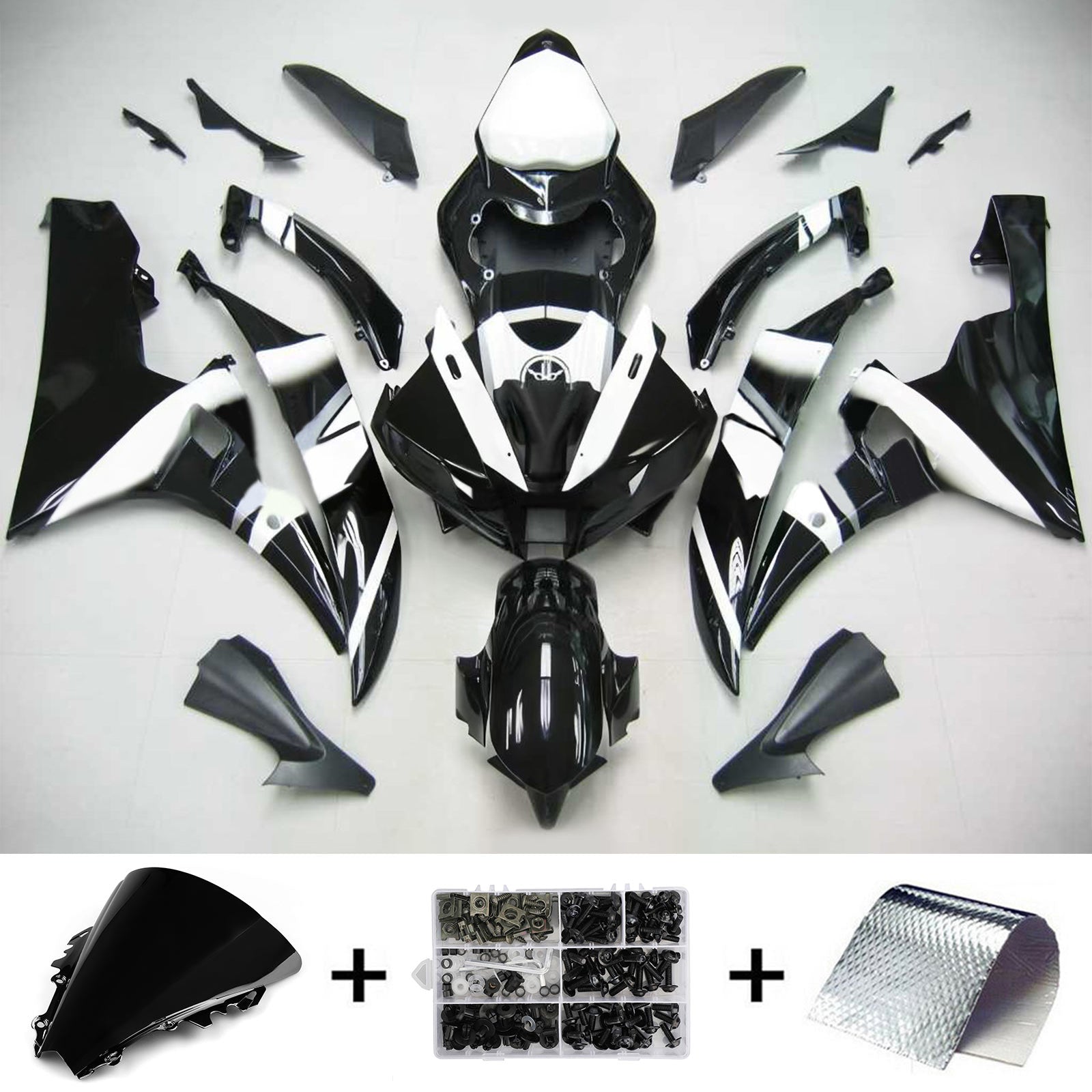 Kit de carénage Amotopart pour Yamaha YZF 600 R6 2006-2007 générique
