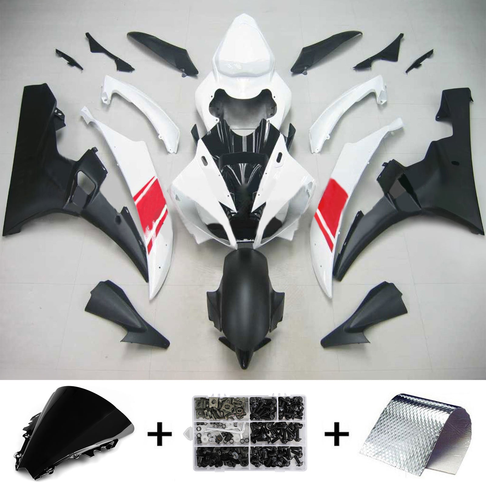 Kit de carénage Amotopart pour Yamaha YZF 600 R6 2006-2007 générique