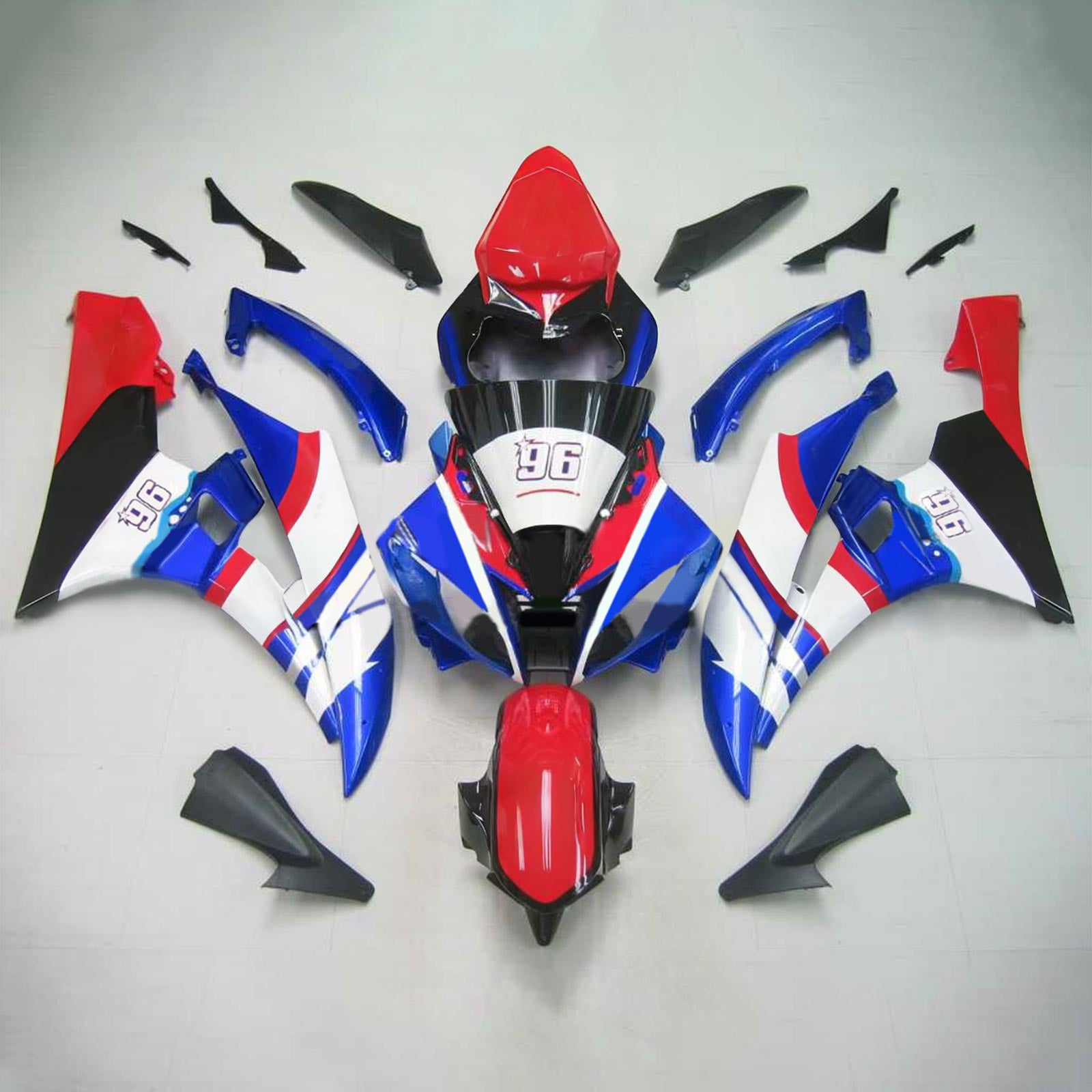 Kit de carénage Amotopart pour Yamaha YZF 600 R6 2006-2007 générique