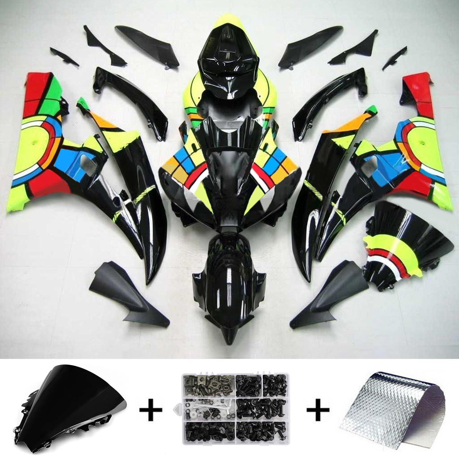 Kit carena Amotopart per Yamaha YZF 600 R6 2006-2007 generico