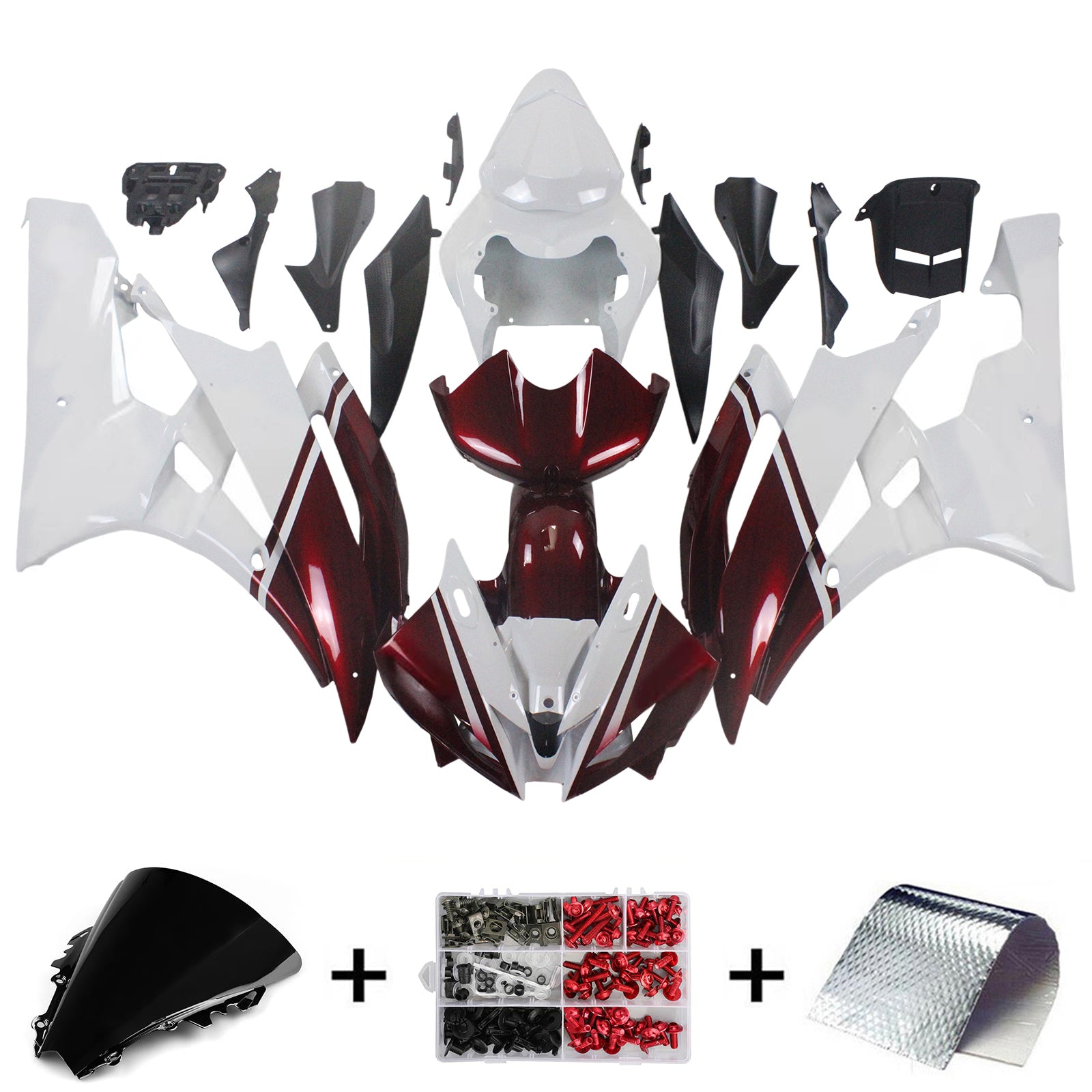 Kit de carénage Amotopart pour Yamaha YZF 600 R6 2006-2007 générique