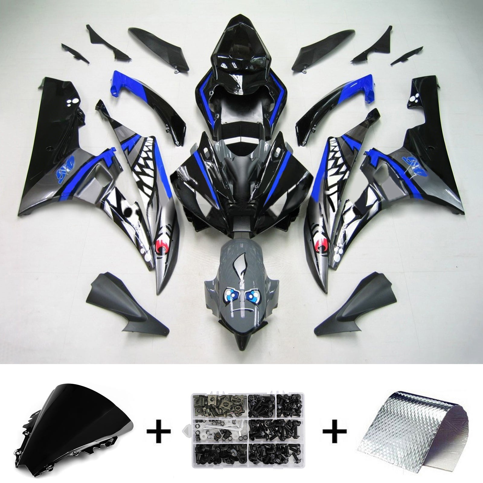 Kit de carénage Amotopart pour Yamaha YZF 600 R6 2006-2007 générique