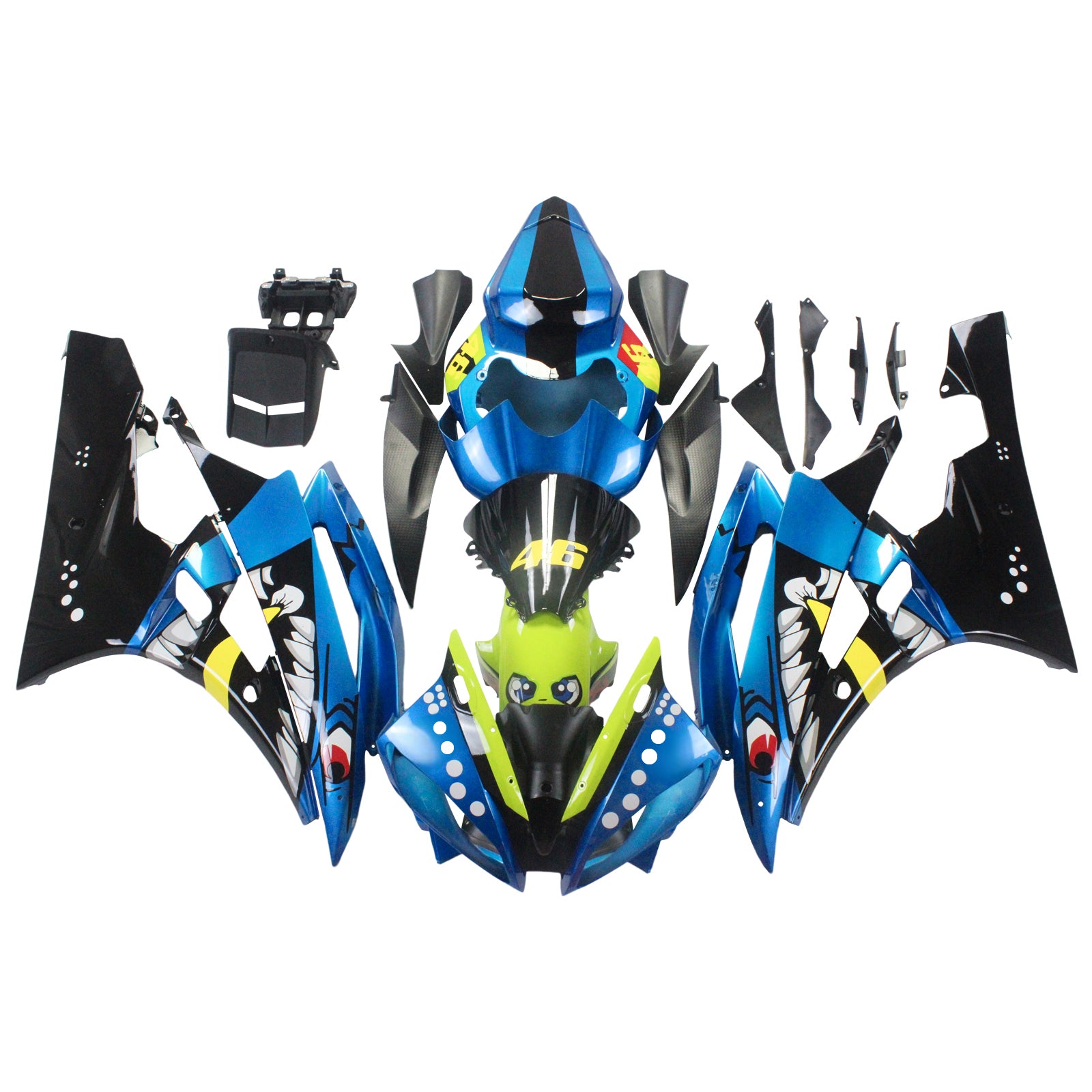 Kit de carénage Amotopart pour Yamaha YZF 600 R6 2006-2007 générique