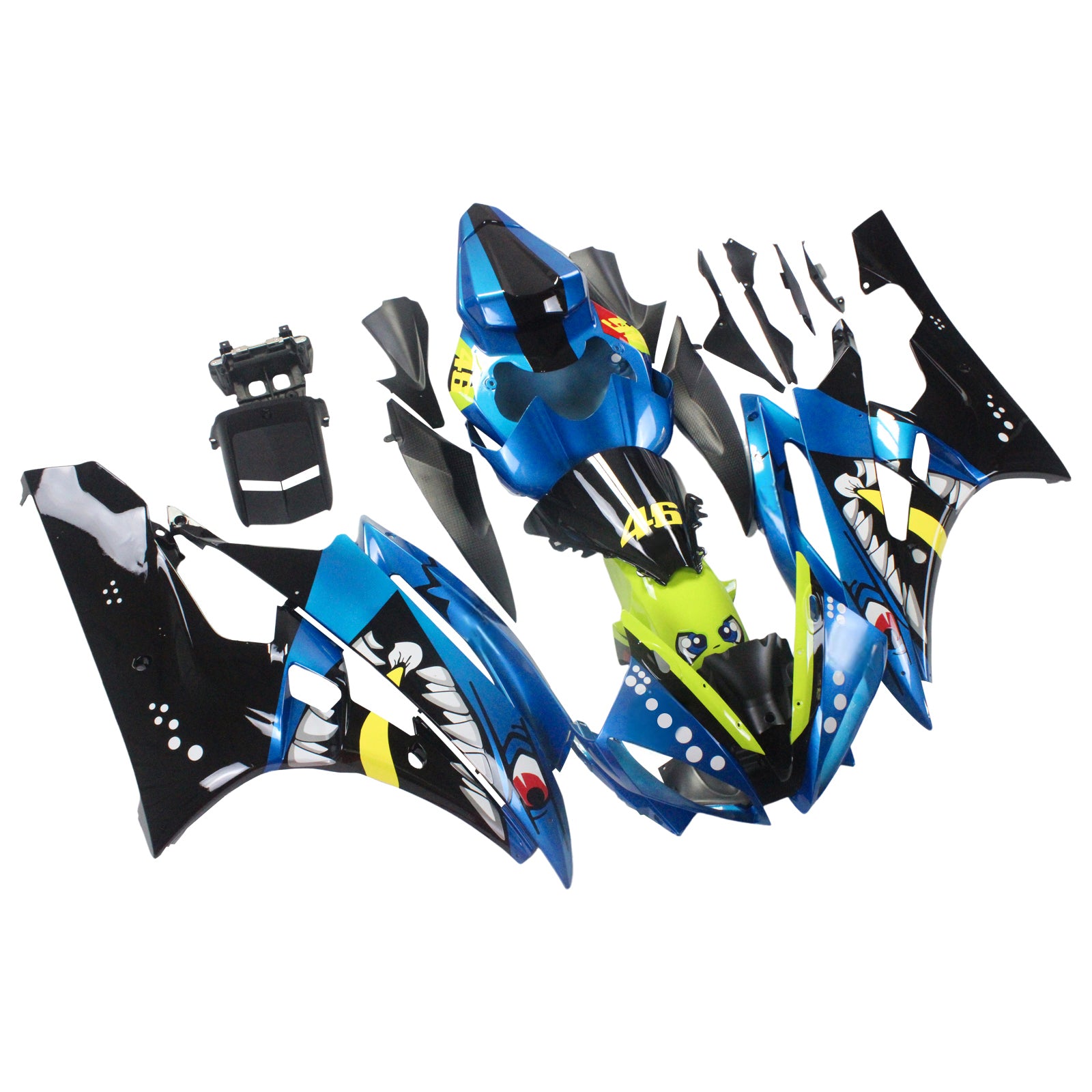 Kit de carénage Amotopart pour Yamaha YZF 600 R6 2006-2007 générique