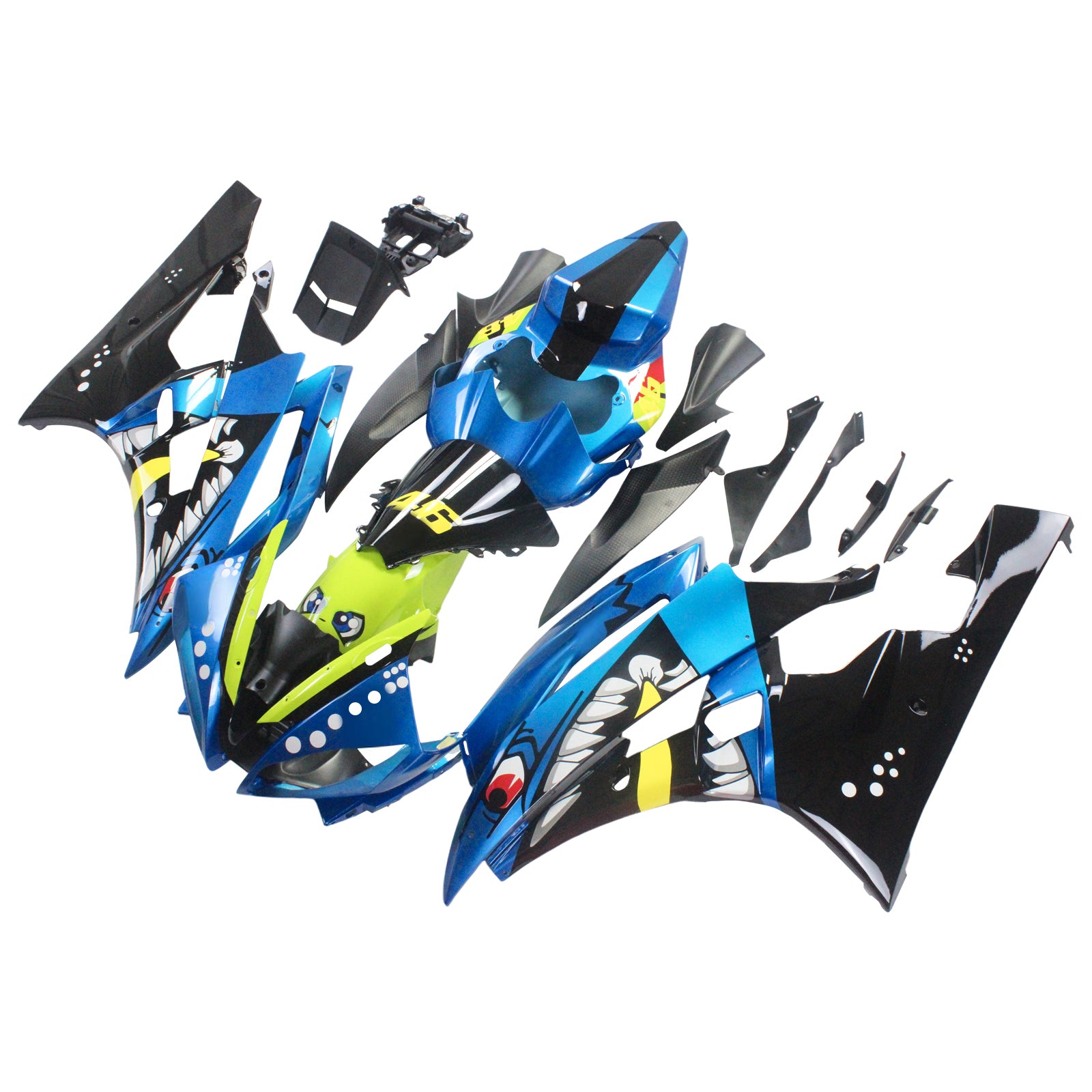 Kit de carénage Amotopart pour Yamaha YZF 600 R6 2006-2007 générique