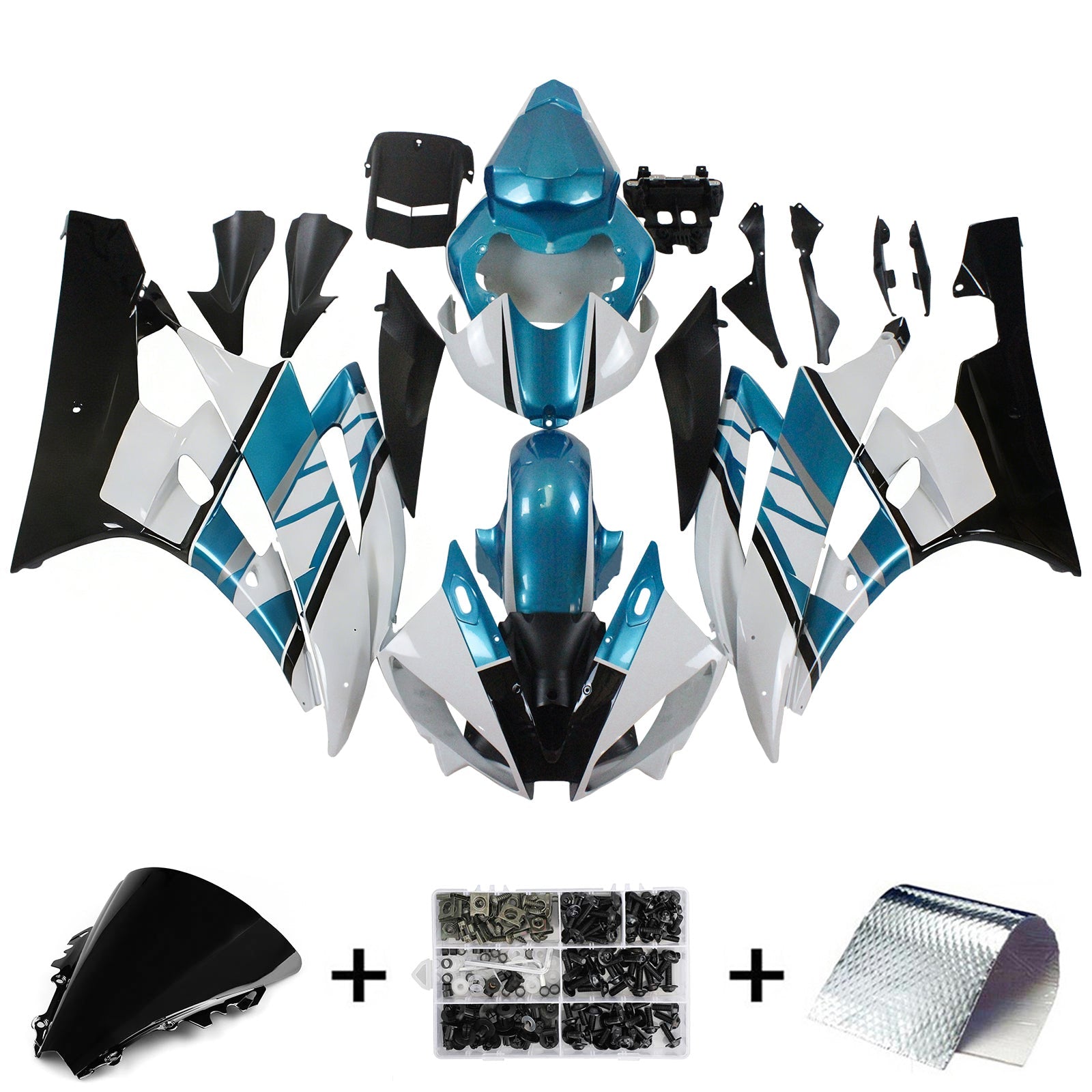 Kit de carénage Amotopart pour Yamaha YZF 600 R6 2006-2007 générique