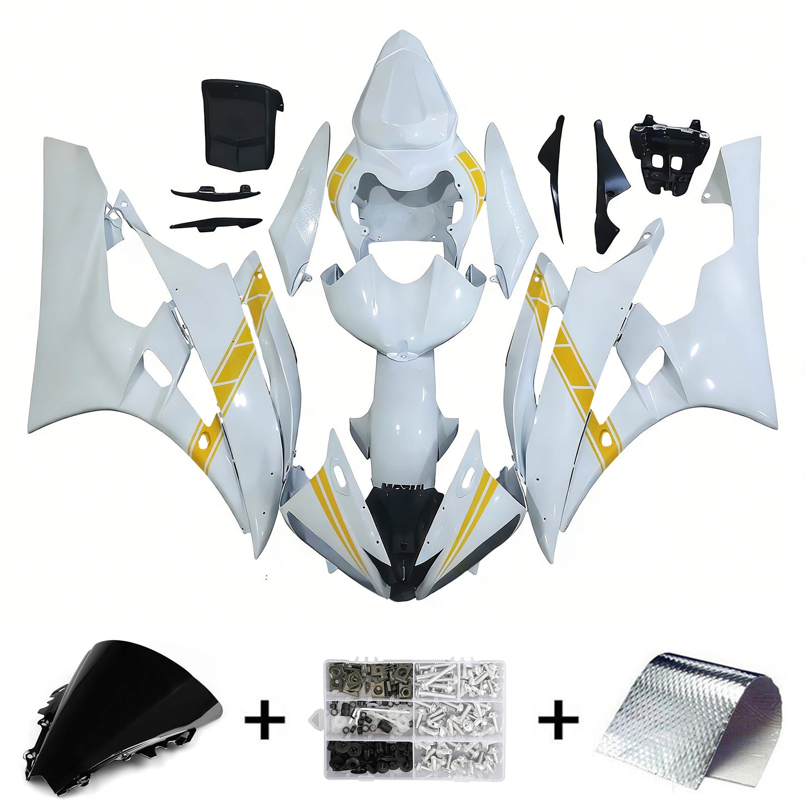Kit carena Amotopart per Yamaha YZF 600 R6 2006-2007 generico