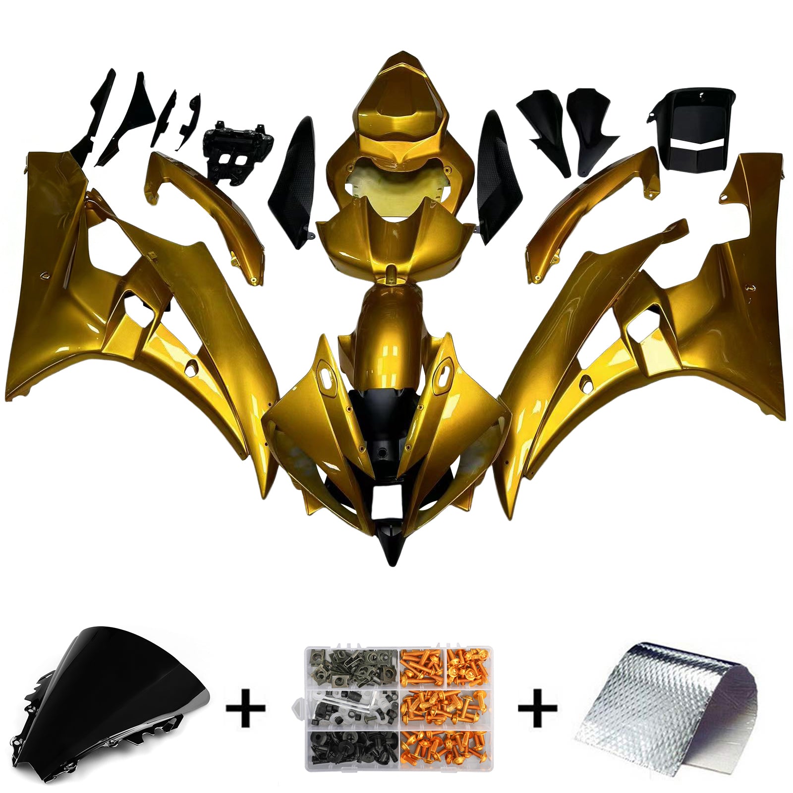 Injection Fairing Kit Bodywork Plastic ABS fit For Yamaha YZF 600 R6 2006-2007