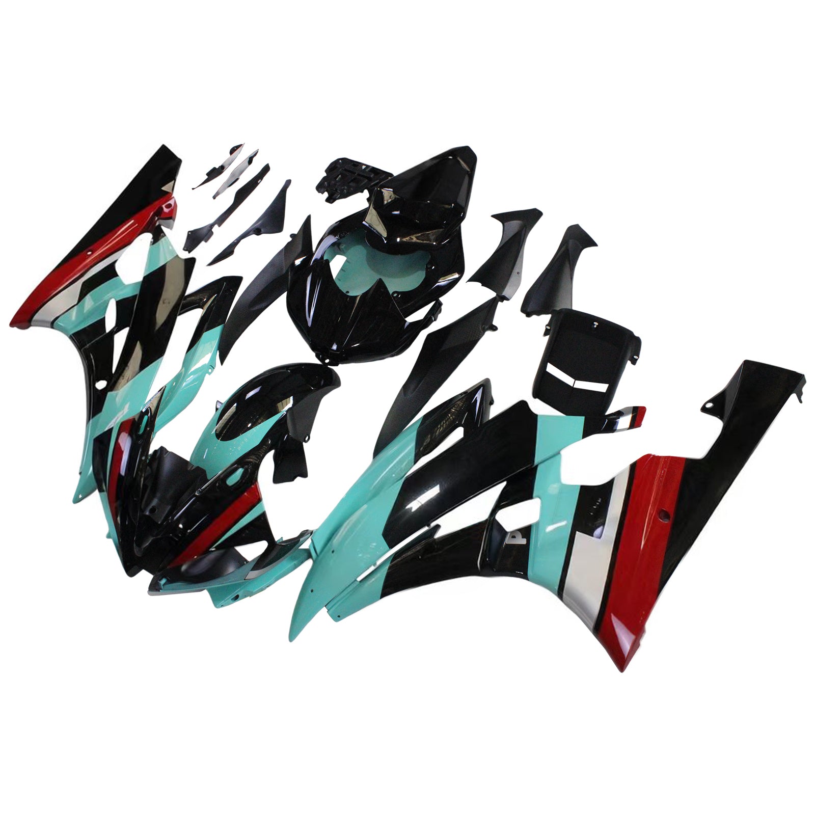Amotopart Yamaha YZF 600 R6 2006-2007 Kit Carrosserie plastični abs