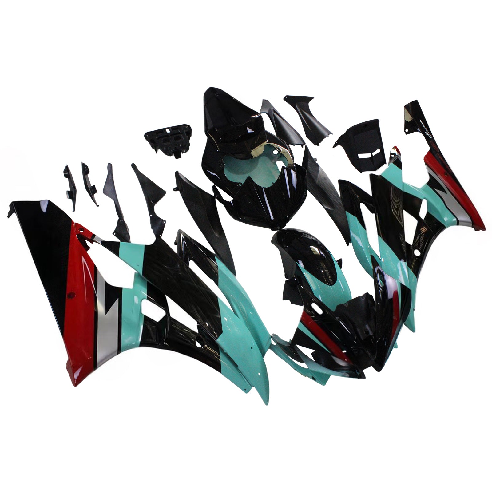 Amotopart Yamaha YZF 600 R6 2006-2007 Kit Carrosserie plastični abs