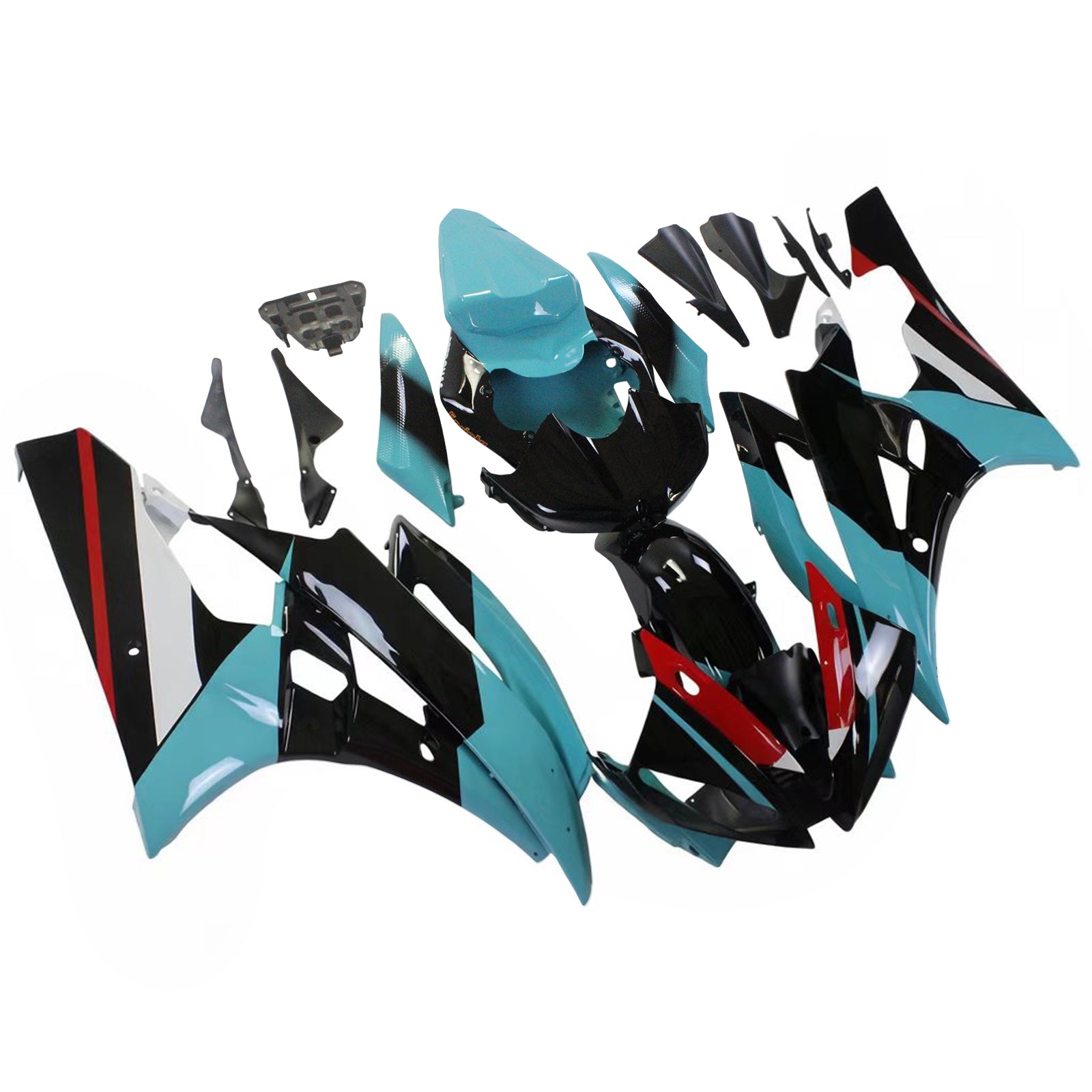 Amotopart Yamaha YZF 600 R6 2006-2007 ABS muovinen korin suojasarja