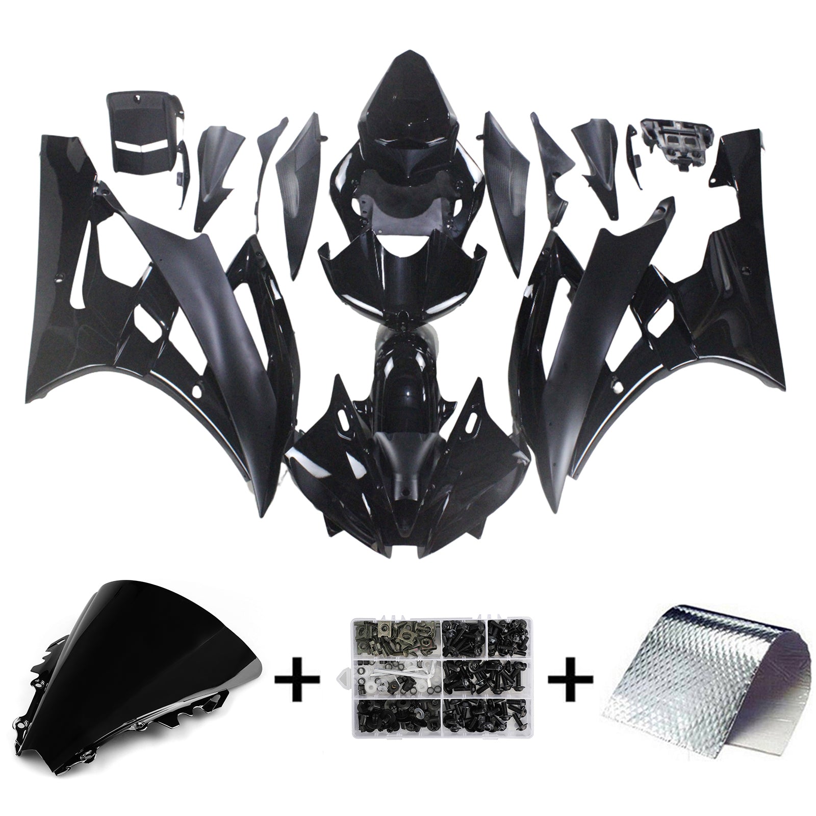 Amotopart Yamaha YZF 600 R6 2006-2007 Kit Carrosserie Plastic Abs