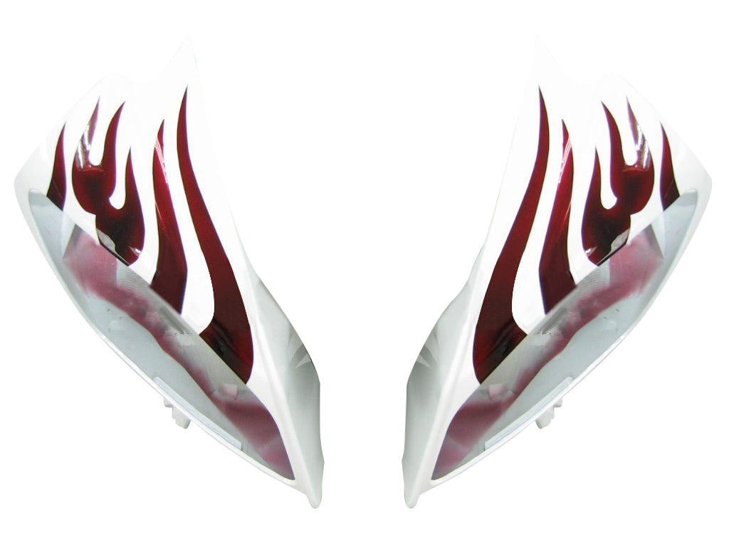 Carénages Amotopart 2008-2016 Yamaha YZF-R6 White &amp; Red Flame R6 Generic