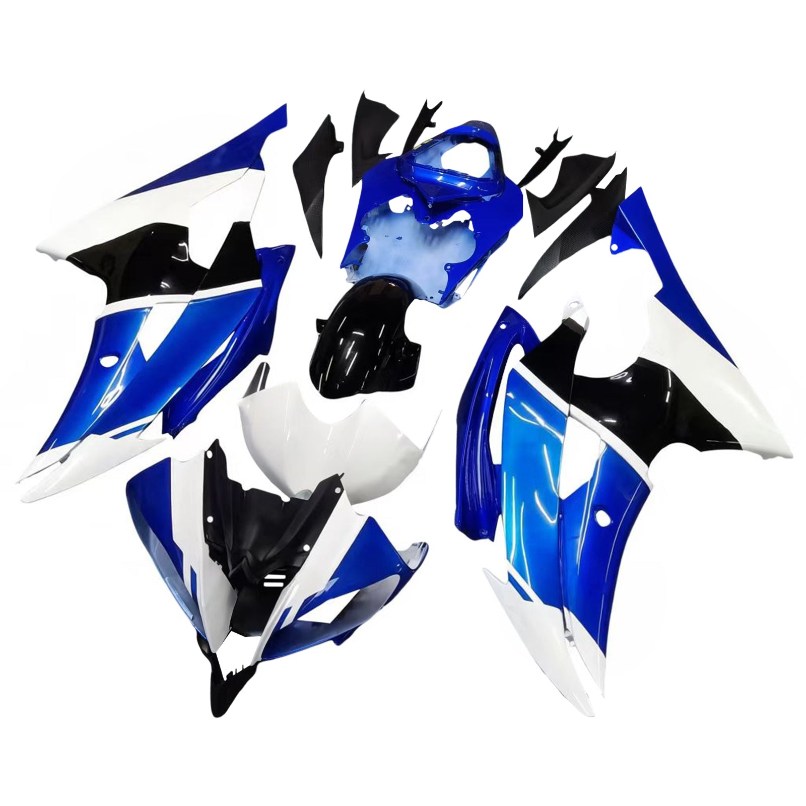 2008-2016 Yamaha Yzf 600 R6 Kit de camerage d'injection Bodywork Plastic Abs