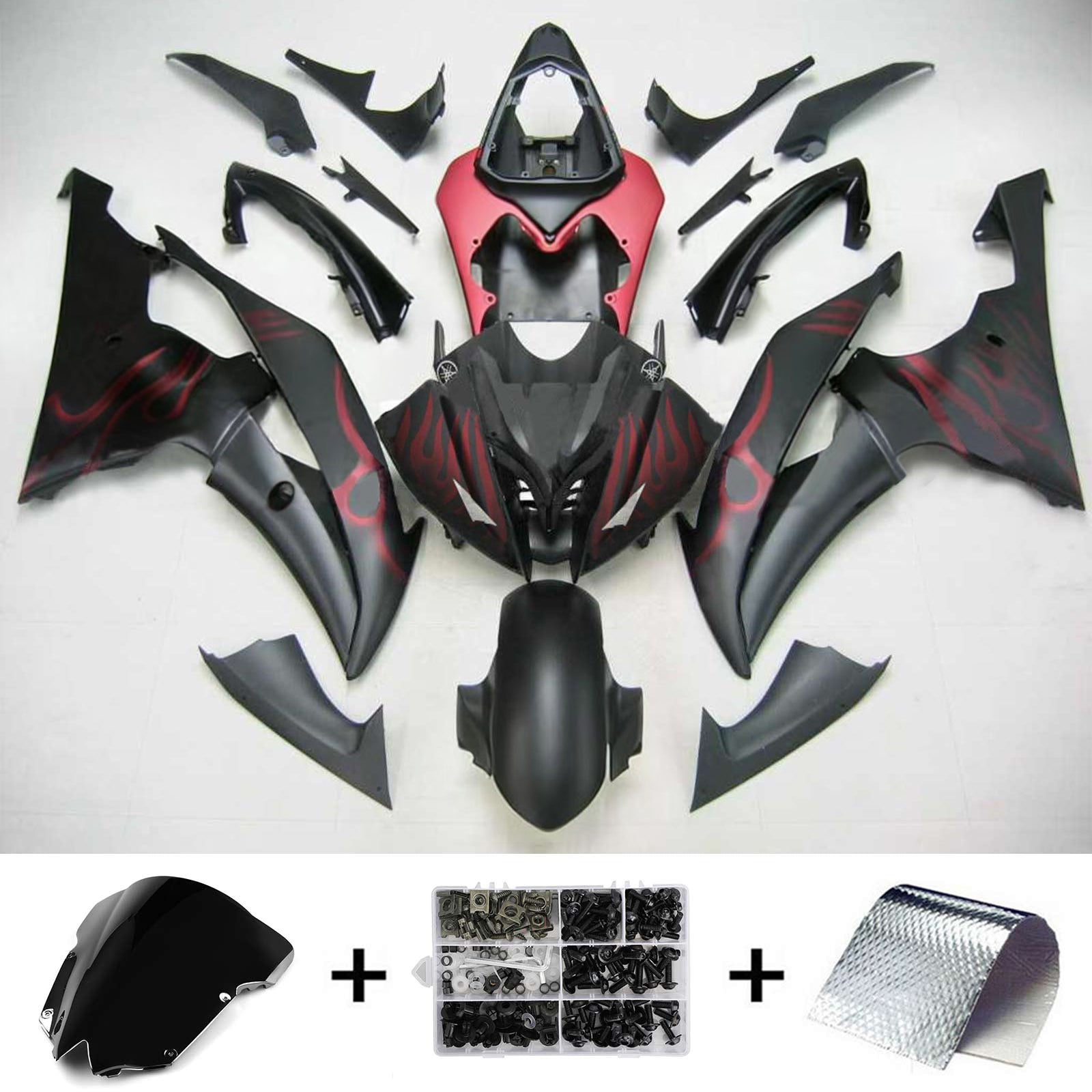Kit de carenado Amotopart para Yamaha YZF 600 R6 2008-2016 genérico