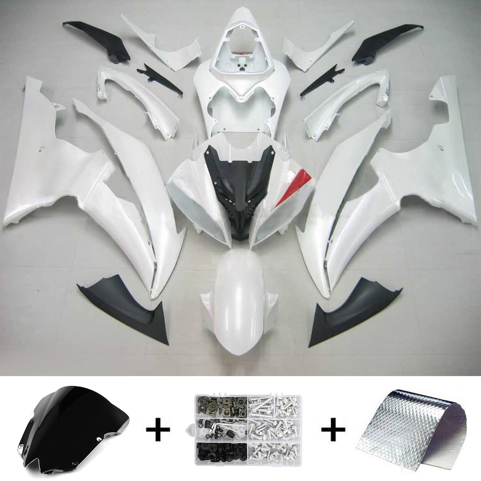 Kit de carénage Amotopart pour Yamaha YZF 600 R6 2008-2016 générique