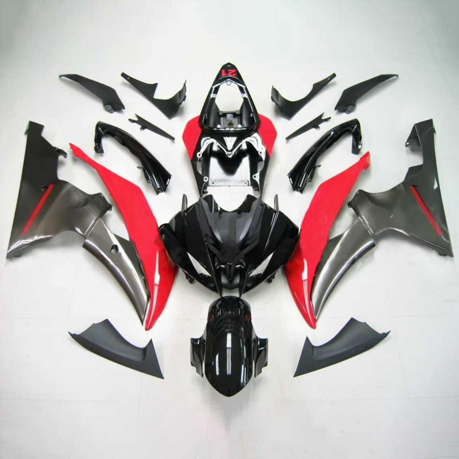 Kit de carénage Amotopart pour Yamaha YZF 600 R6 2008-2016 générique
