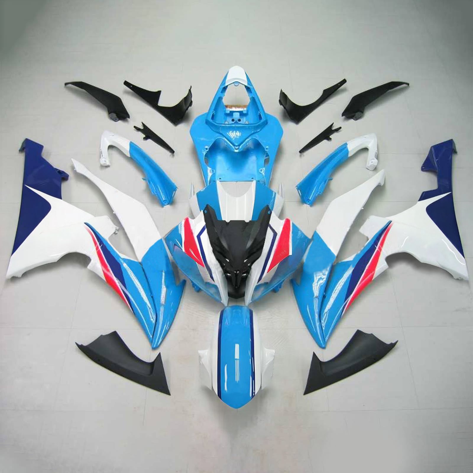 Kit de carénage Amotopart pour Yamaha YZF 600 R6 2008-2016 générique