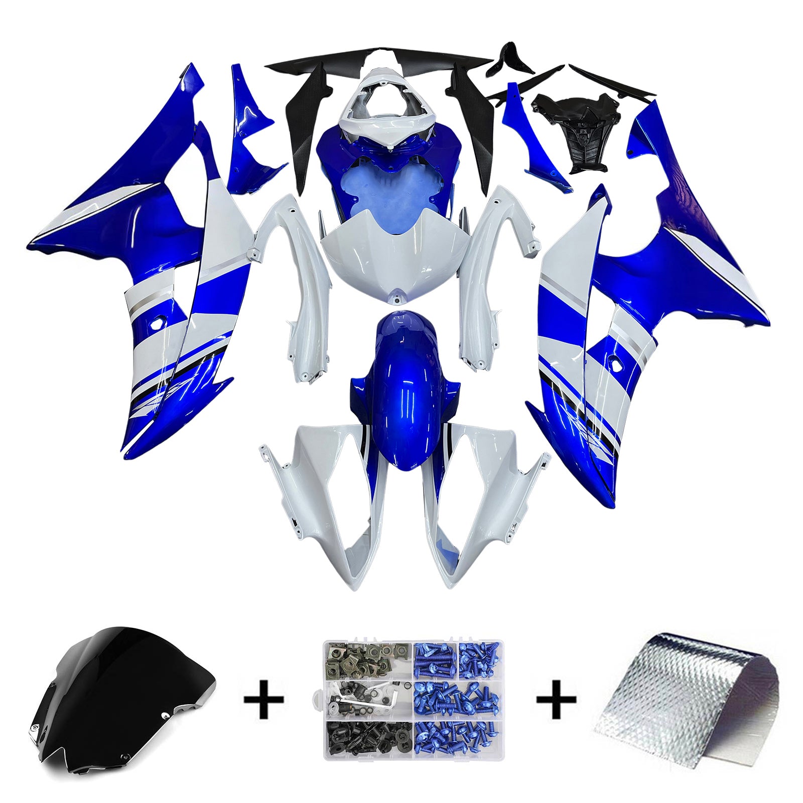 Kit de carénage Amotopart pour Yamaha YZF 600 R6 2008-2016 générique