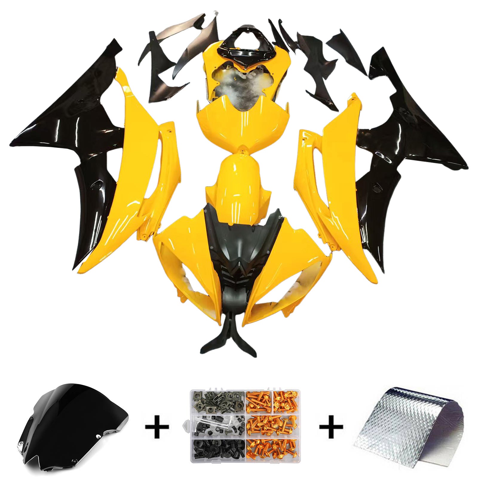 Amotopart Sealing Kit za Yamaha YZF 600 R6 2008-2016 generic