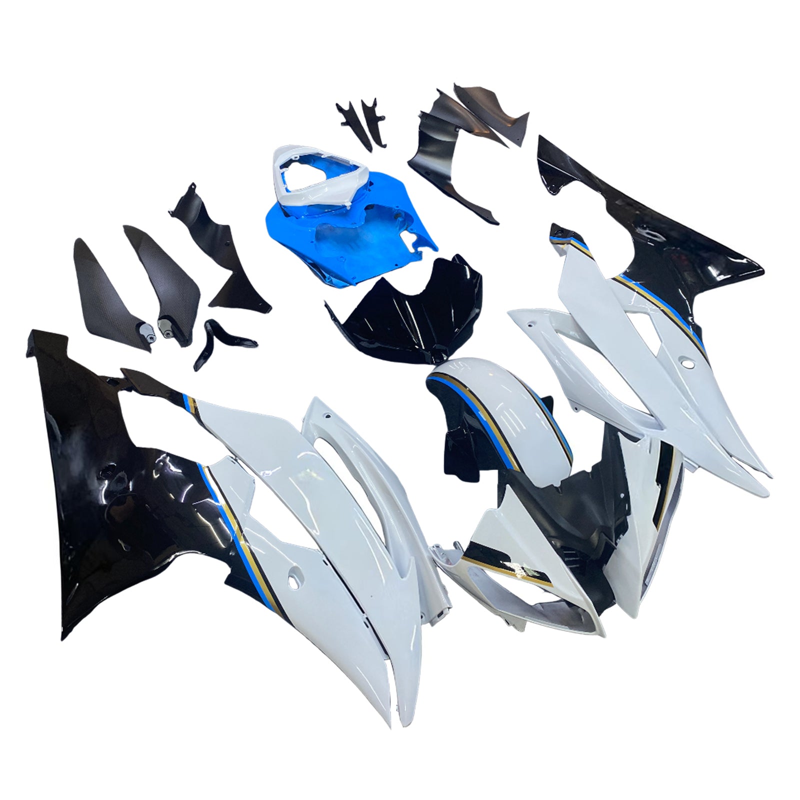 Kit de carénage Amotopart pour Yamaha YZF 600 R6 2008-2016 générique