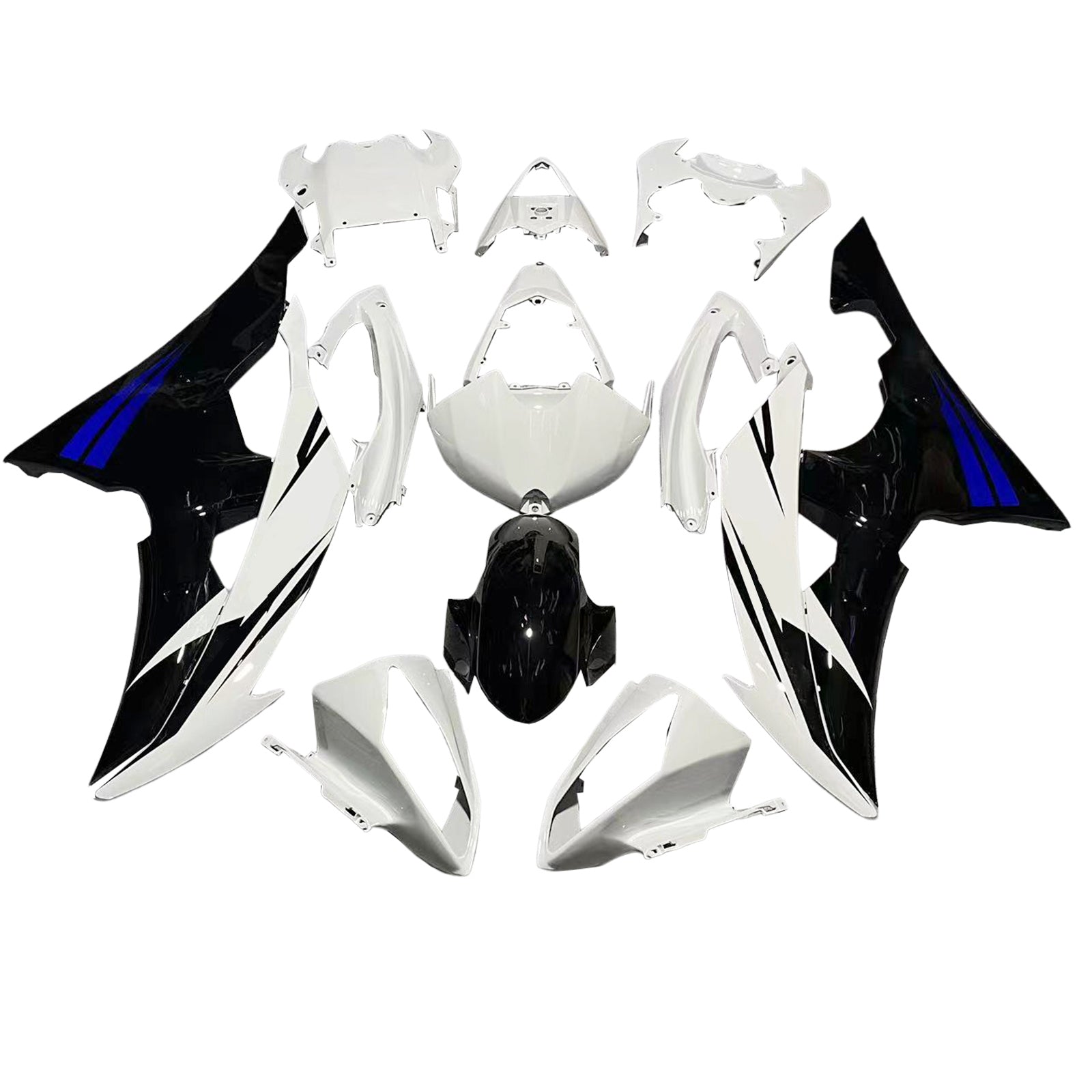 Amotopart Yamaha YZF 600 R6 2008-2016 ABS muovinen korin suojasarja