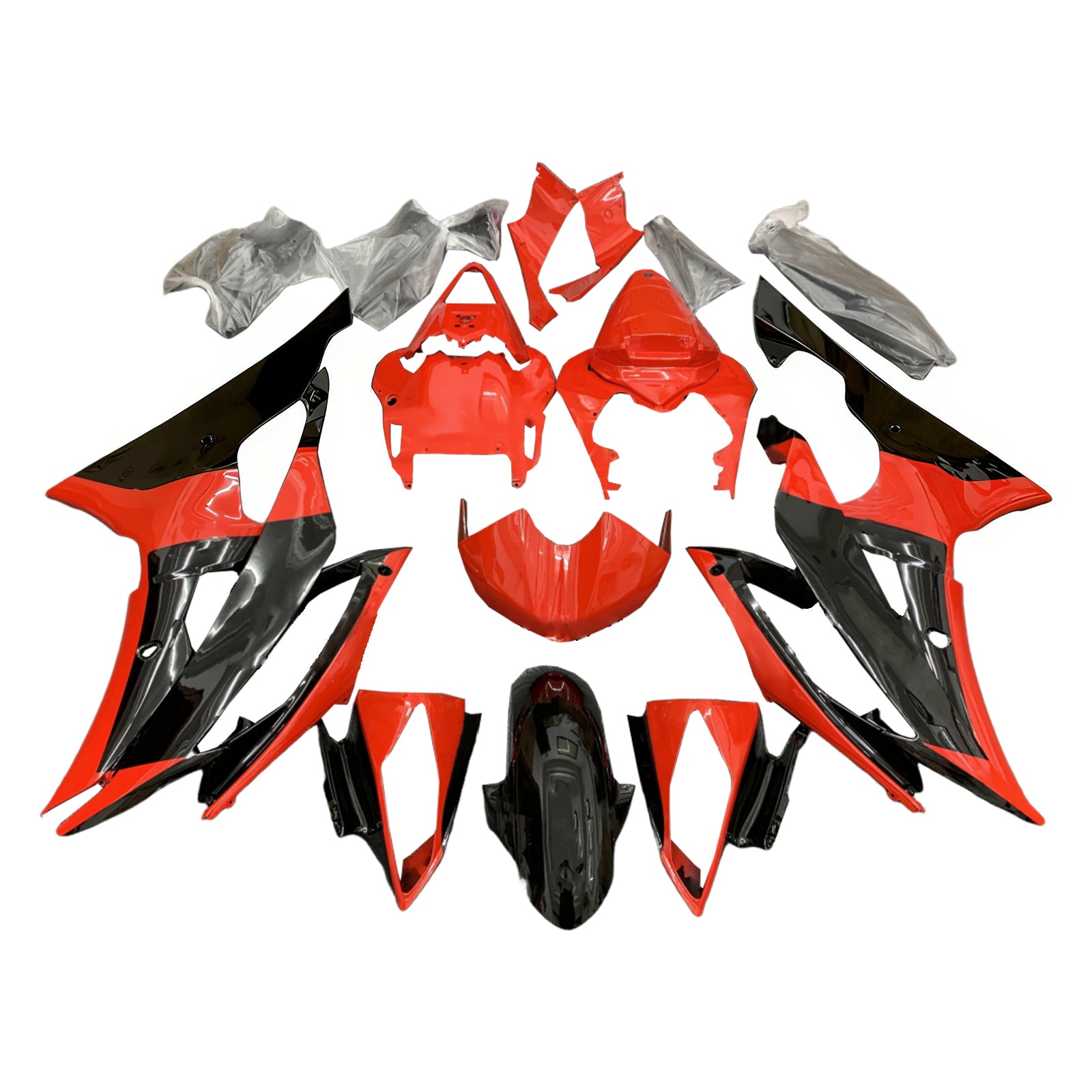 Amotopart Yamaha YZF 600 R6 2008-2016 Kit de carenado de carrocería de plástico ABS