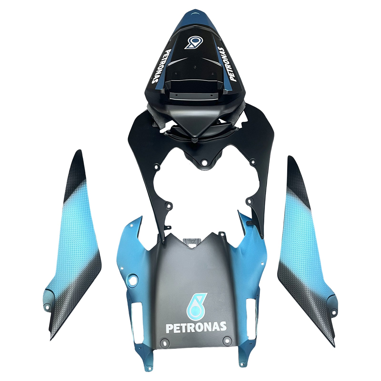 Amotopart Yamaha YZF 600 R6 2008-2016 Kit Carrosserie plastični abs