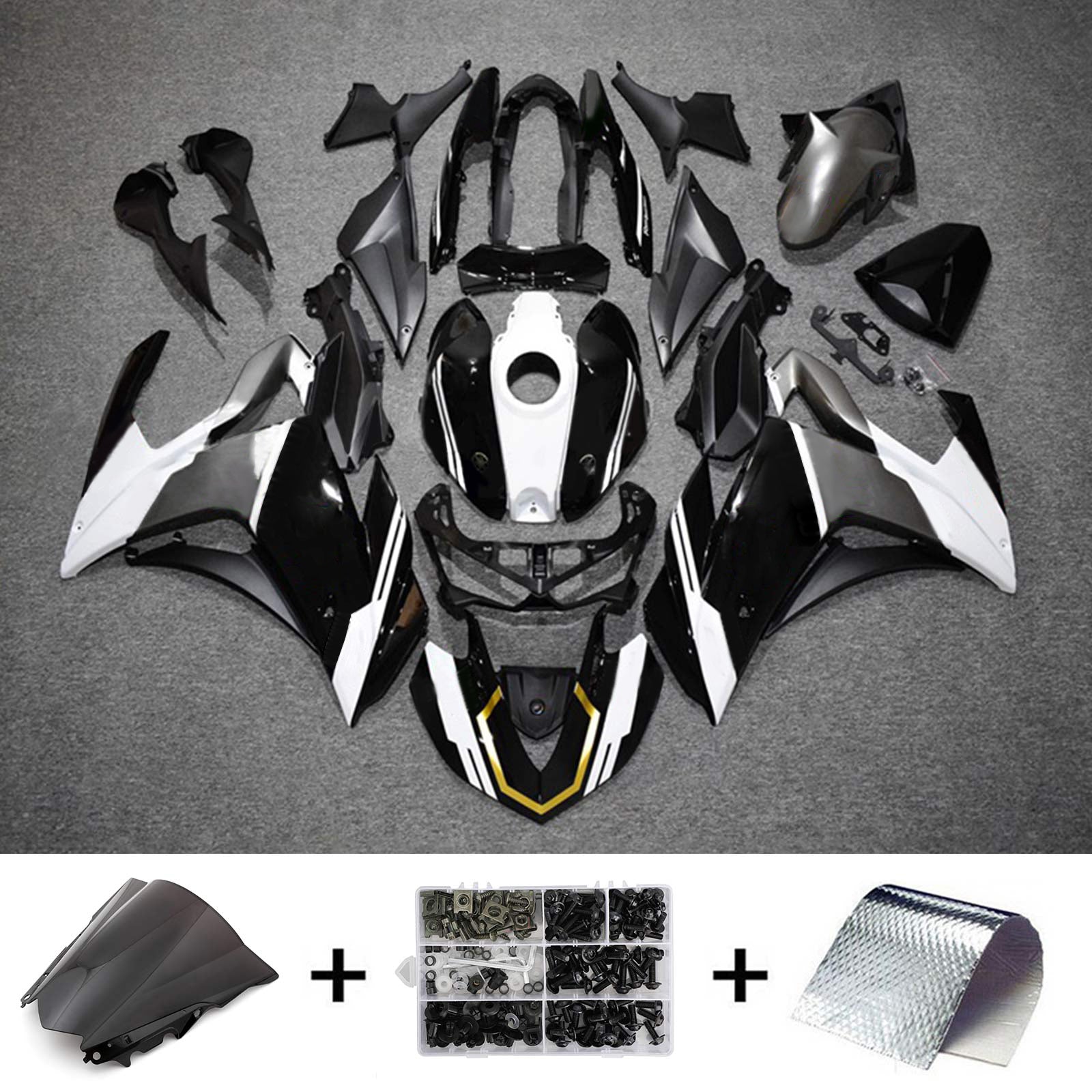 Amotopart Sealing Kit za Yamaha YZF-R3 2014-2018 R25 2015-2017 Generic